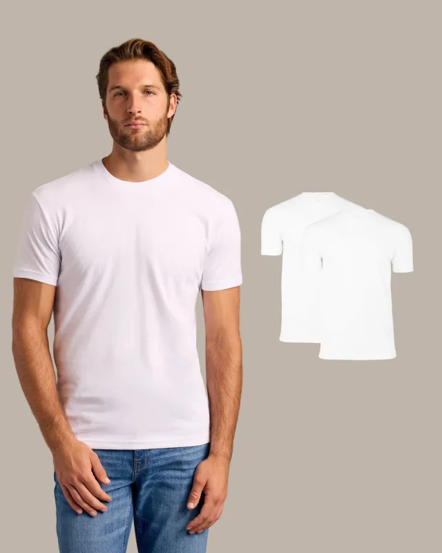 All White Crew 2-Pack sold by True Classic