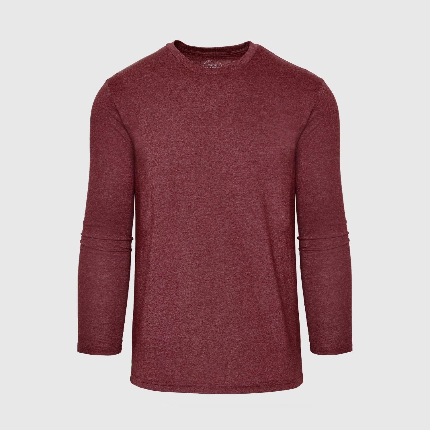 Heather Burgundy Crew Neck Long Sleeve sold by True Classic product image thumbnail 2