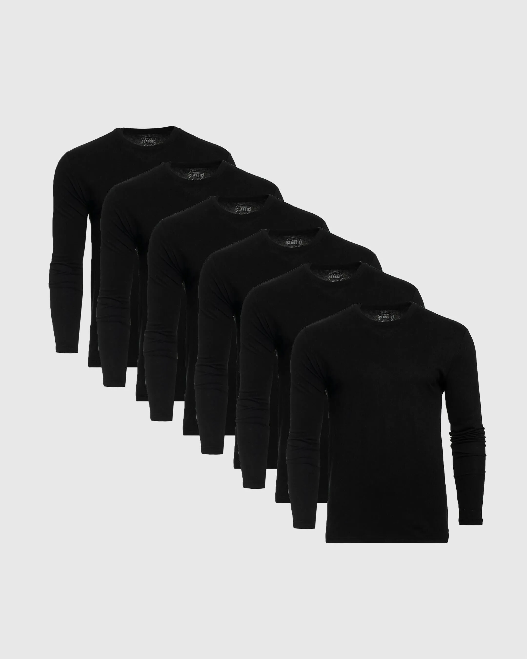 Black Classic Long Sleeve Crew Neck 6-Pack sold by True Classic