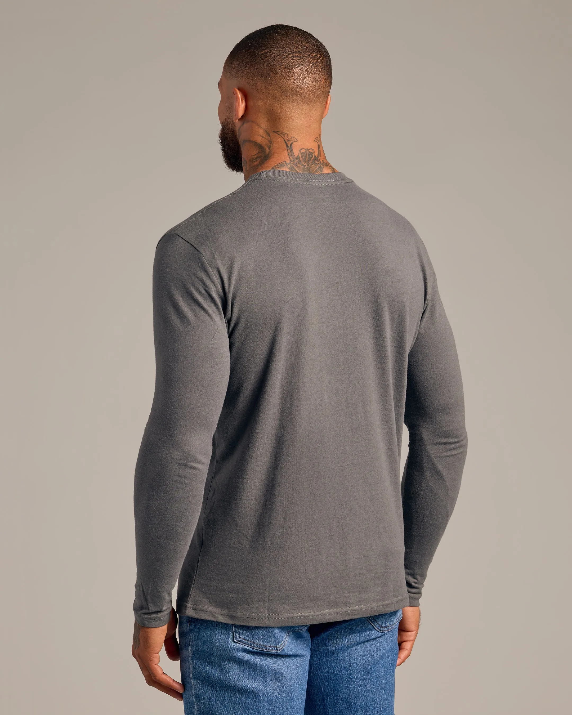 Carbon Long Sleeve Crew Neck 6-Pack sold by True Classic product image thumbnail 3