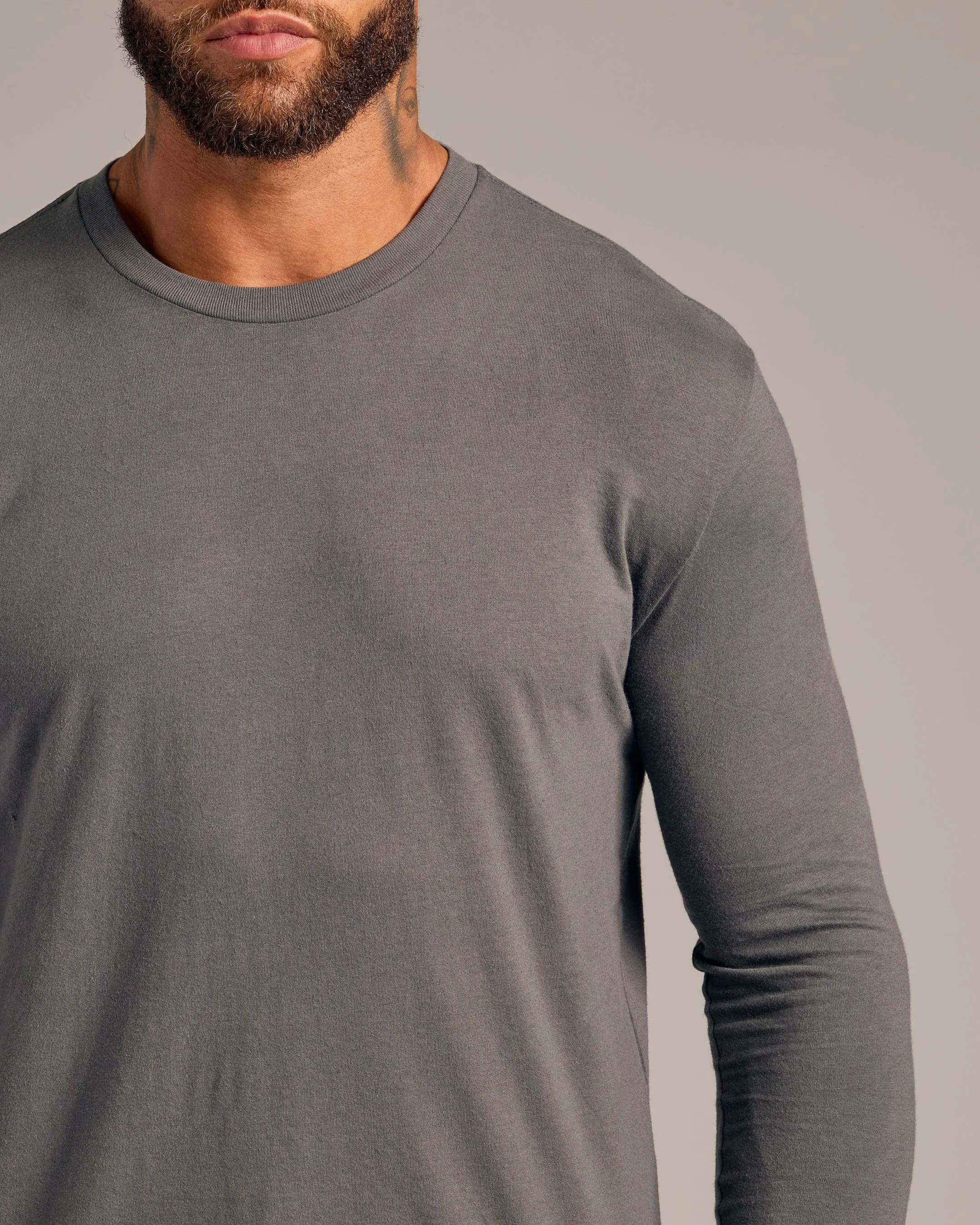 Carbon Long Sleeve Crew Neck 6-Pack sold by True Classic product image thumbnail 4