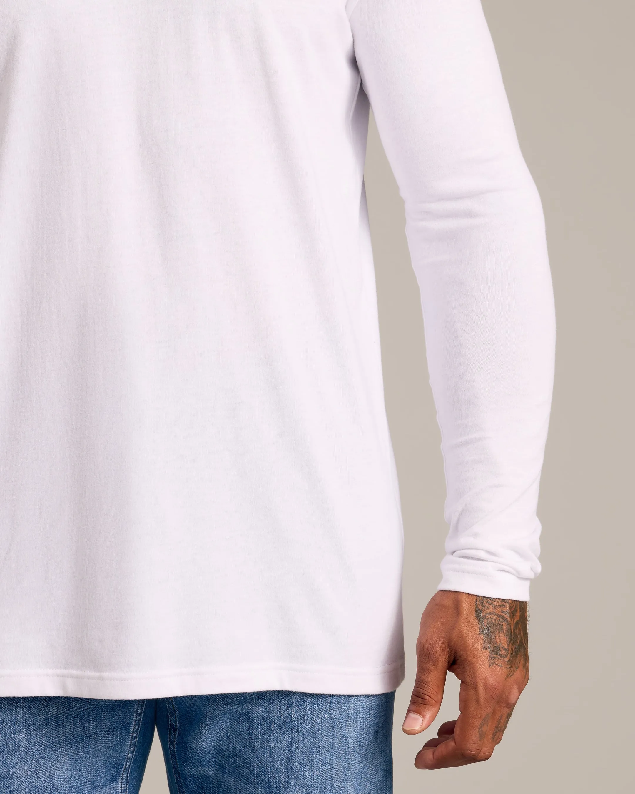 Black & White Long Sleeve Crew Neck 2-Pack sold by True Classic product image thumbnail 5