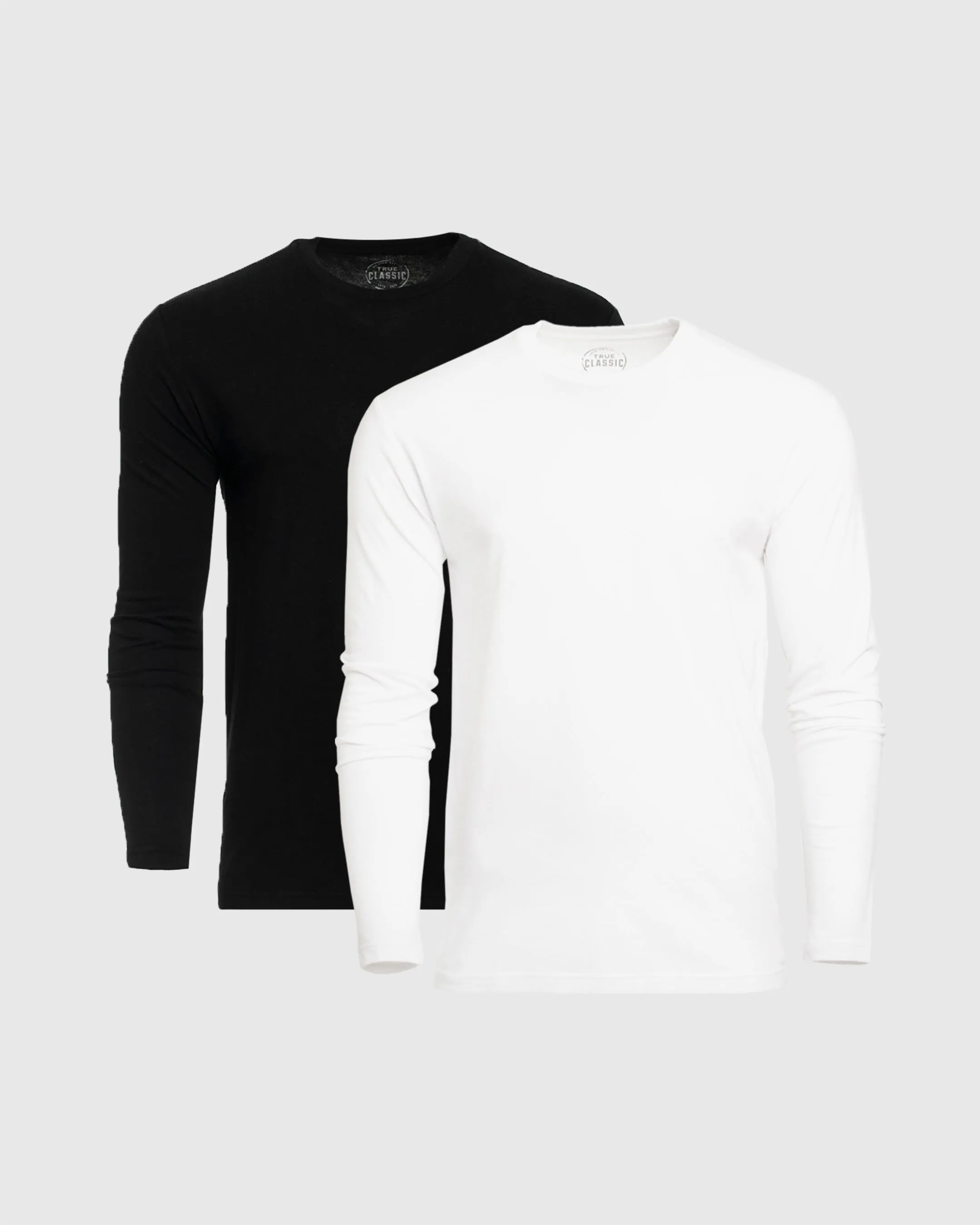 Black & White Long Sleeve Crew Neck 2-Pack sold by True Classic