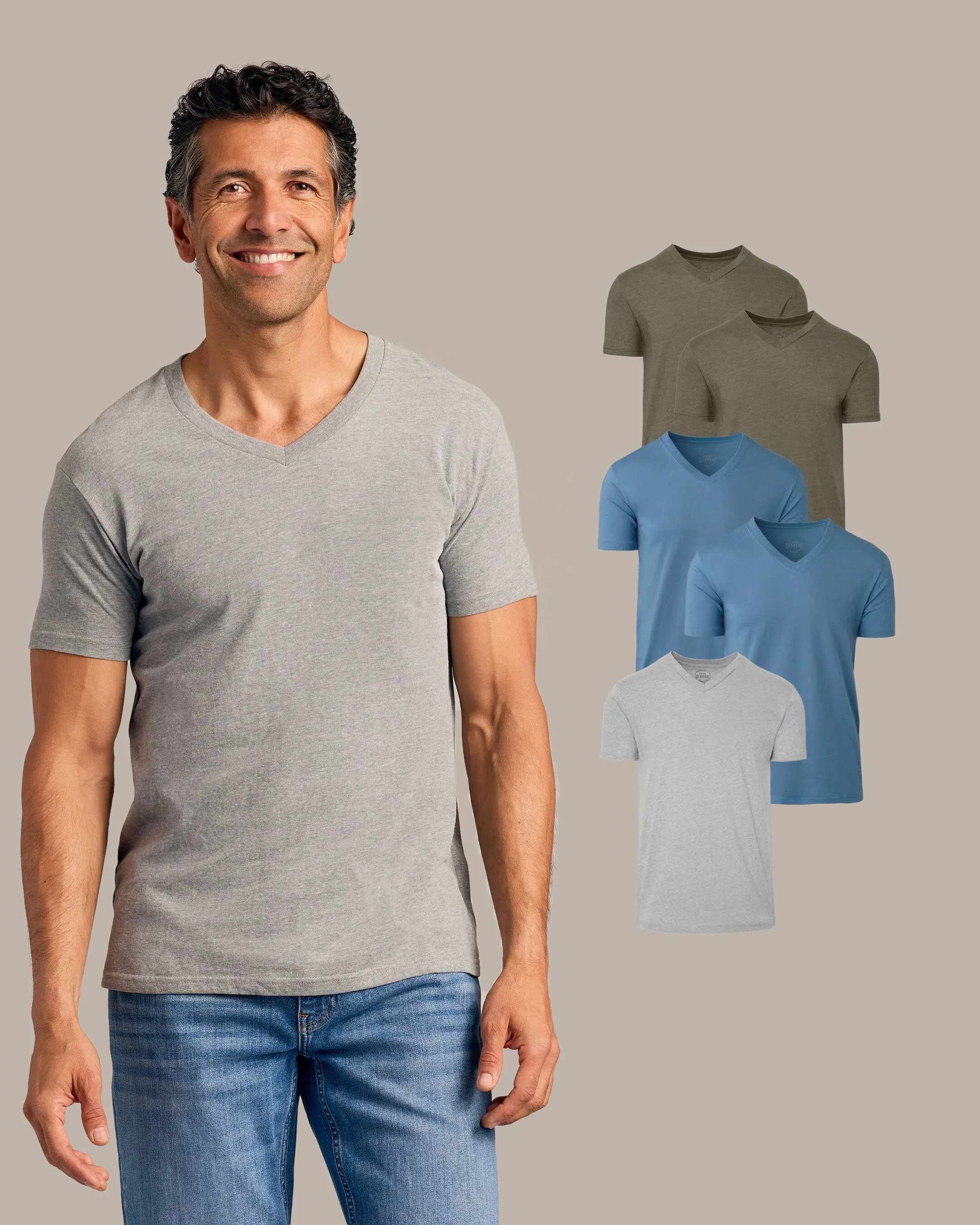 Color V-Neck 5-Pack sold by True Classic