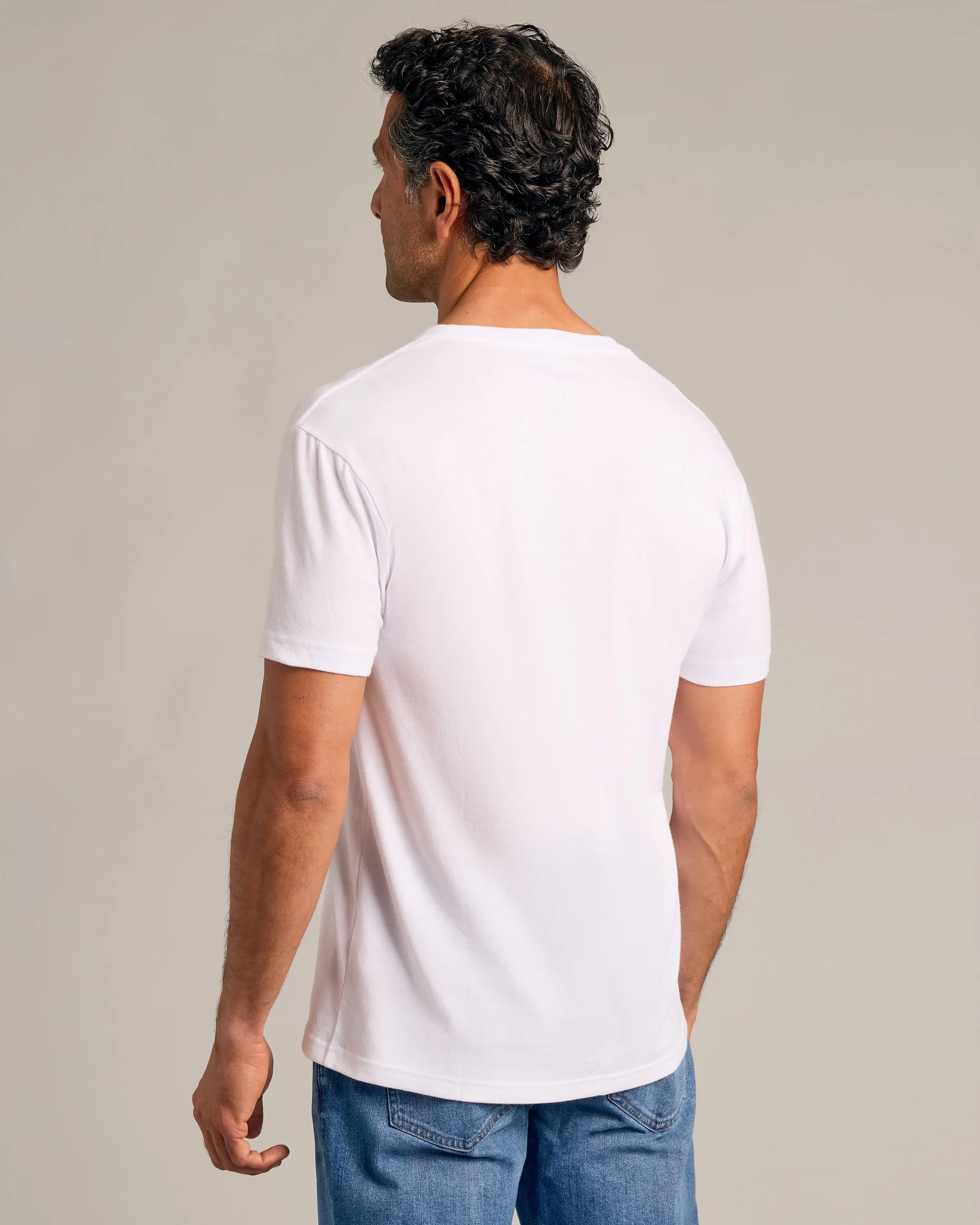 All White V-Neck 2-Pack sold by True Classic product image thumbnail 3