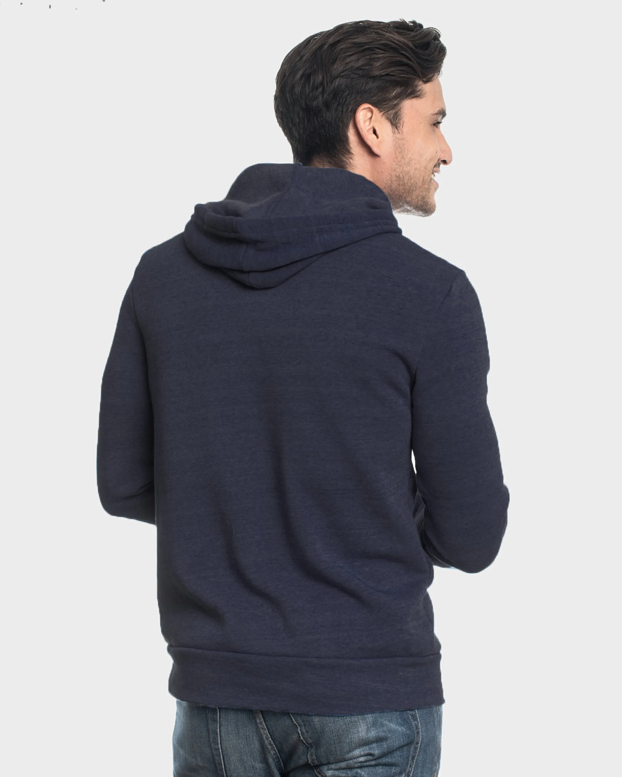 Navy Fleece Pull Over Hoodie sold by True Classic product image thumbnail 3