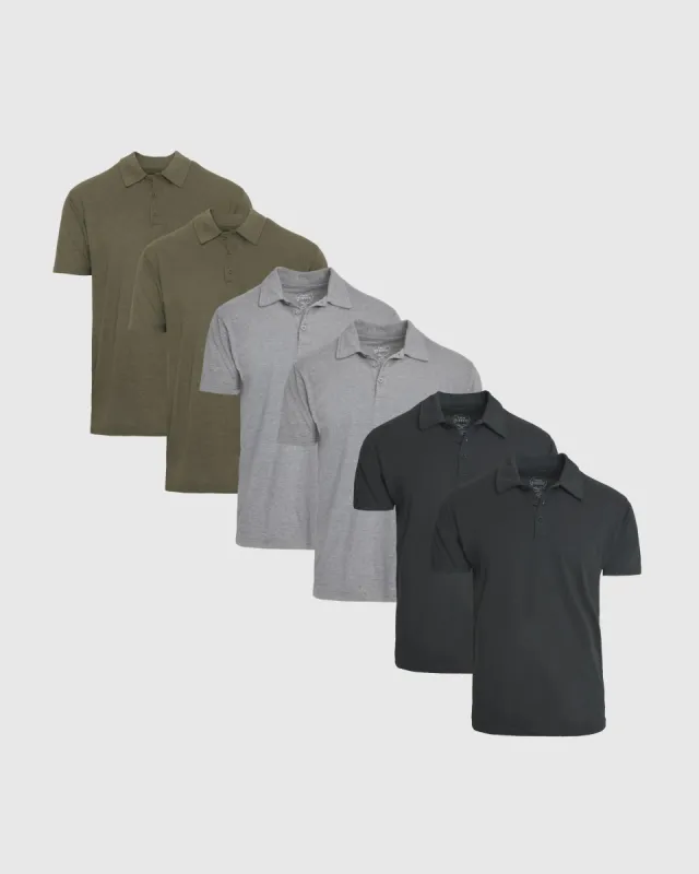 Green Neutral Classic Polo 6-Pack sold by True Classic