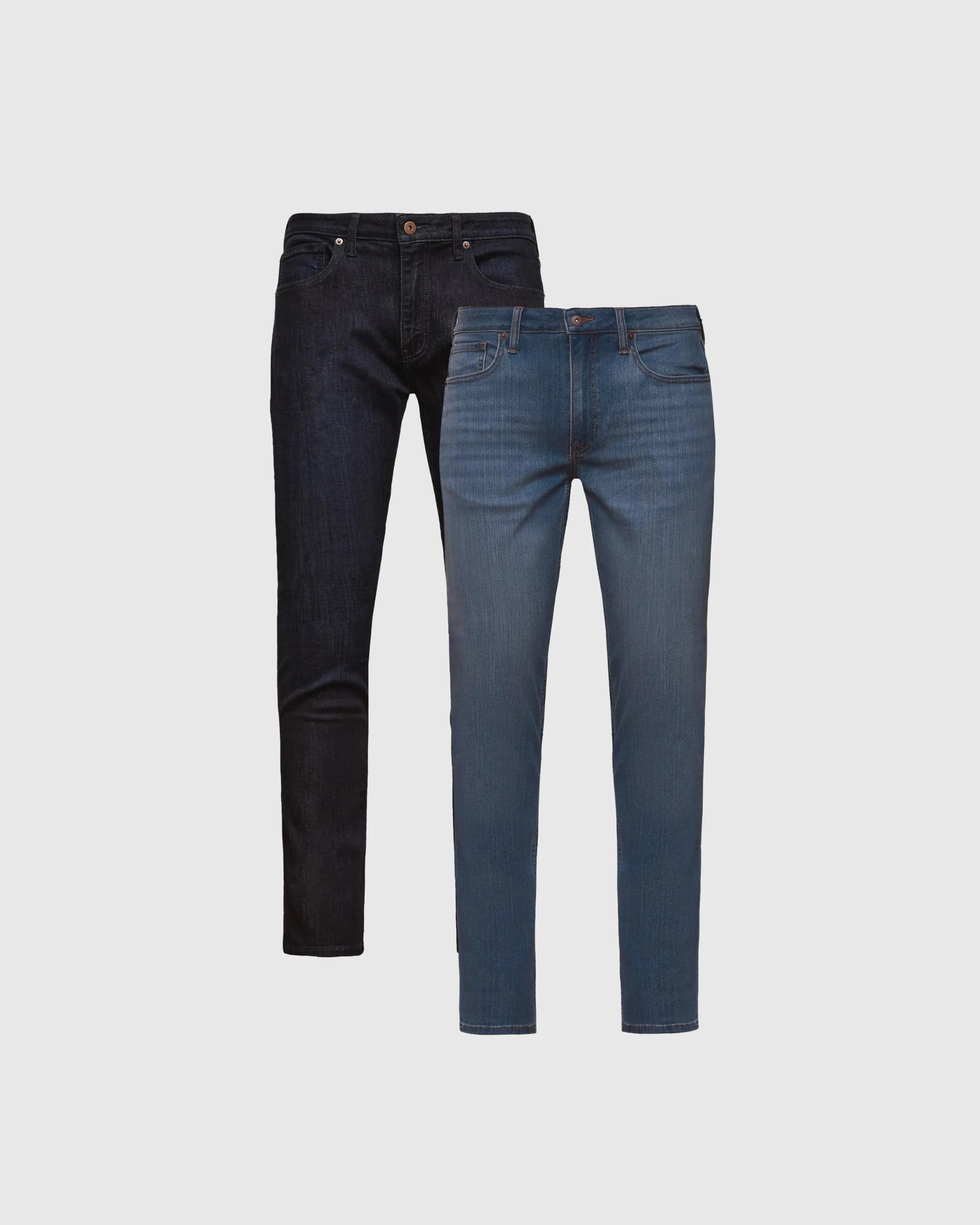 Indigo & Medium Wash Slim Comfort Stretch Jeans 2-Pack sold by True Classic