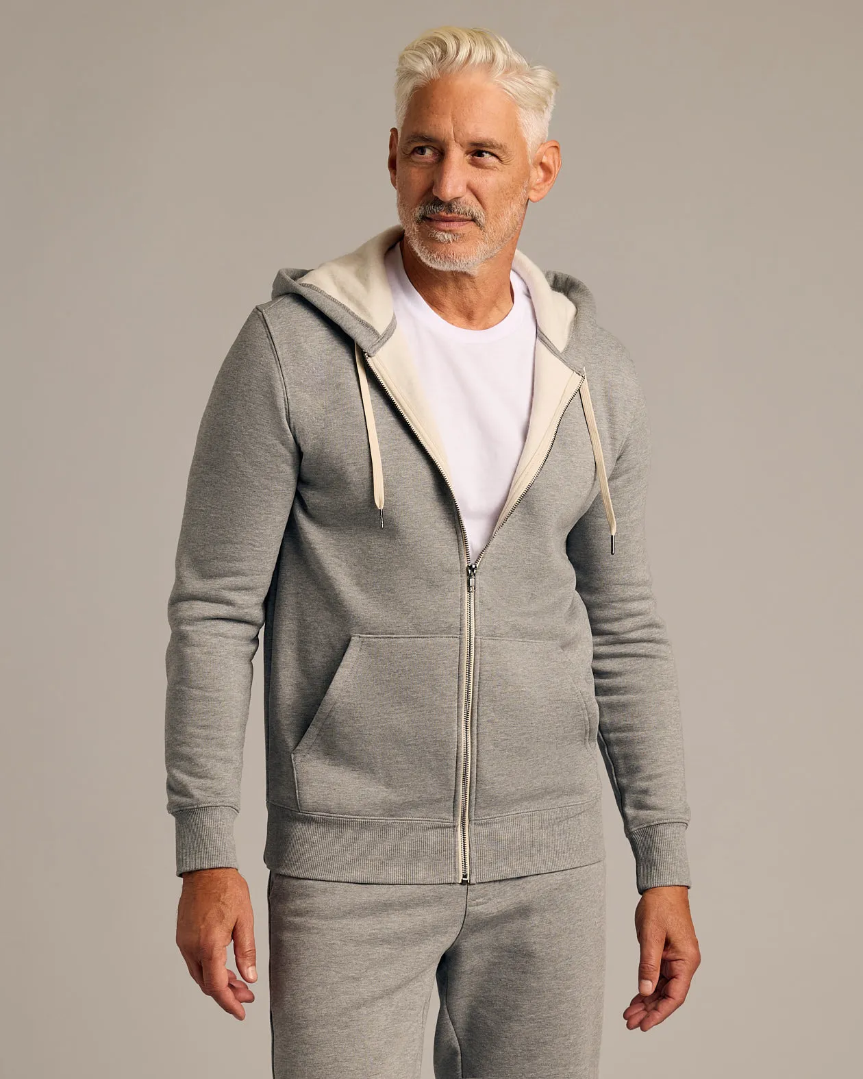 Dark Heather Gray Full Zip Fleece Hoodie & Jogger 2-Pack sold by True Classic product image thumbnail 2