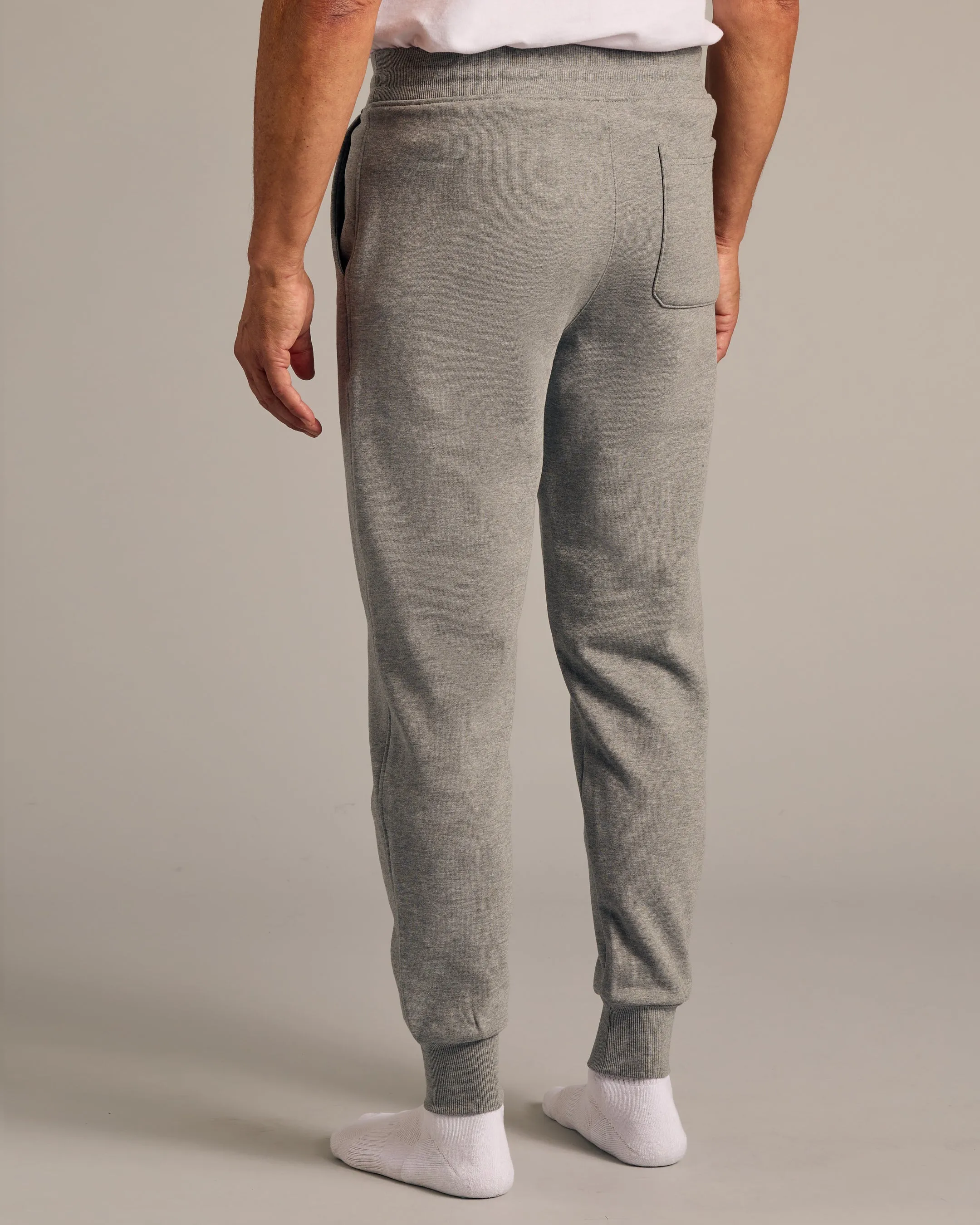 Dark Heather Gray Fleece French Terry Joggers sold by True Classic product image thumbnail 3