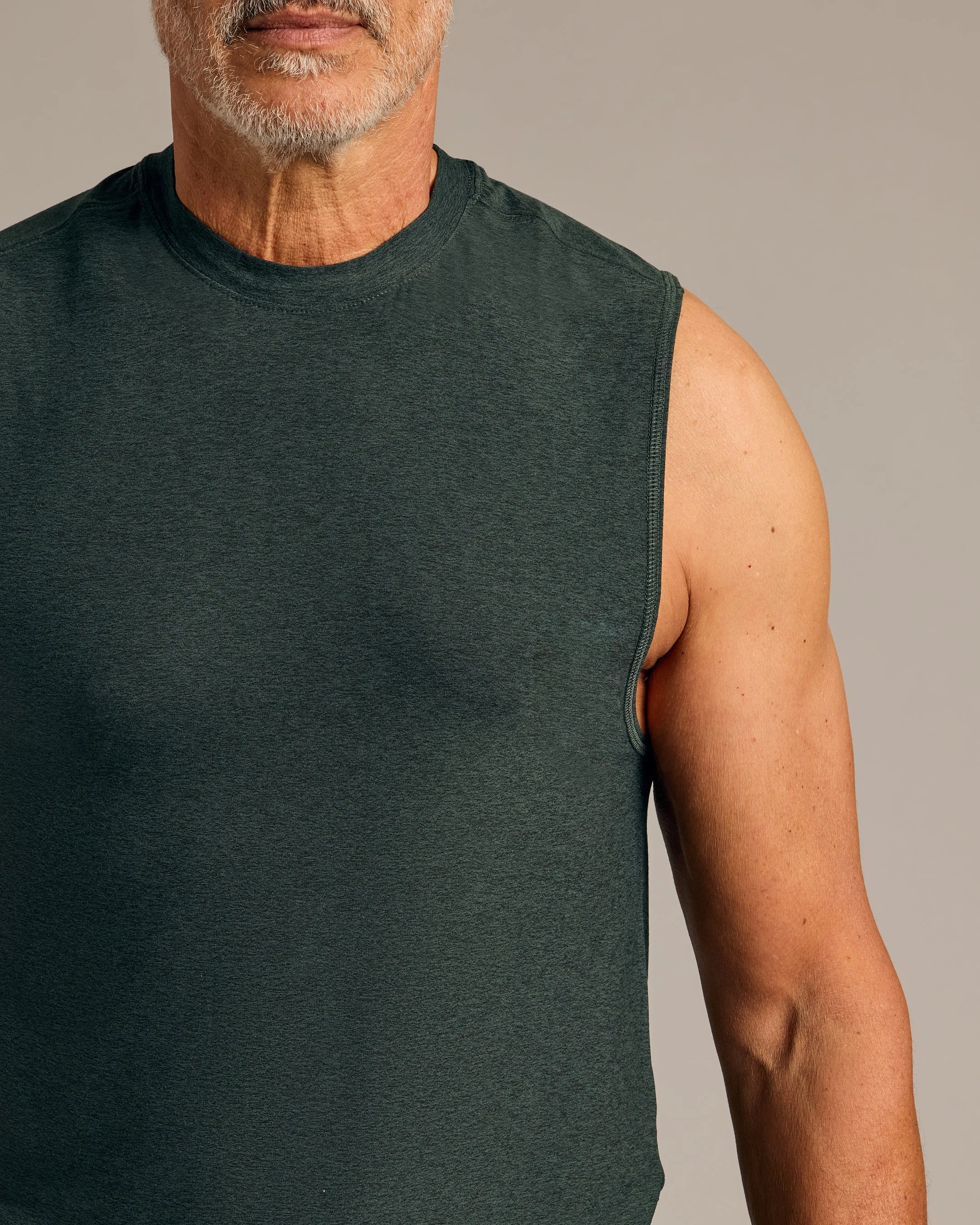 Gray & Forest Sleeveless Active Muscle Tee 2-Pack sold by True Classic product image thumbnail 5