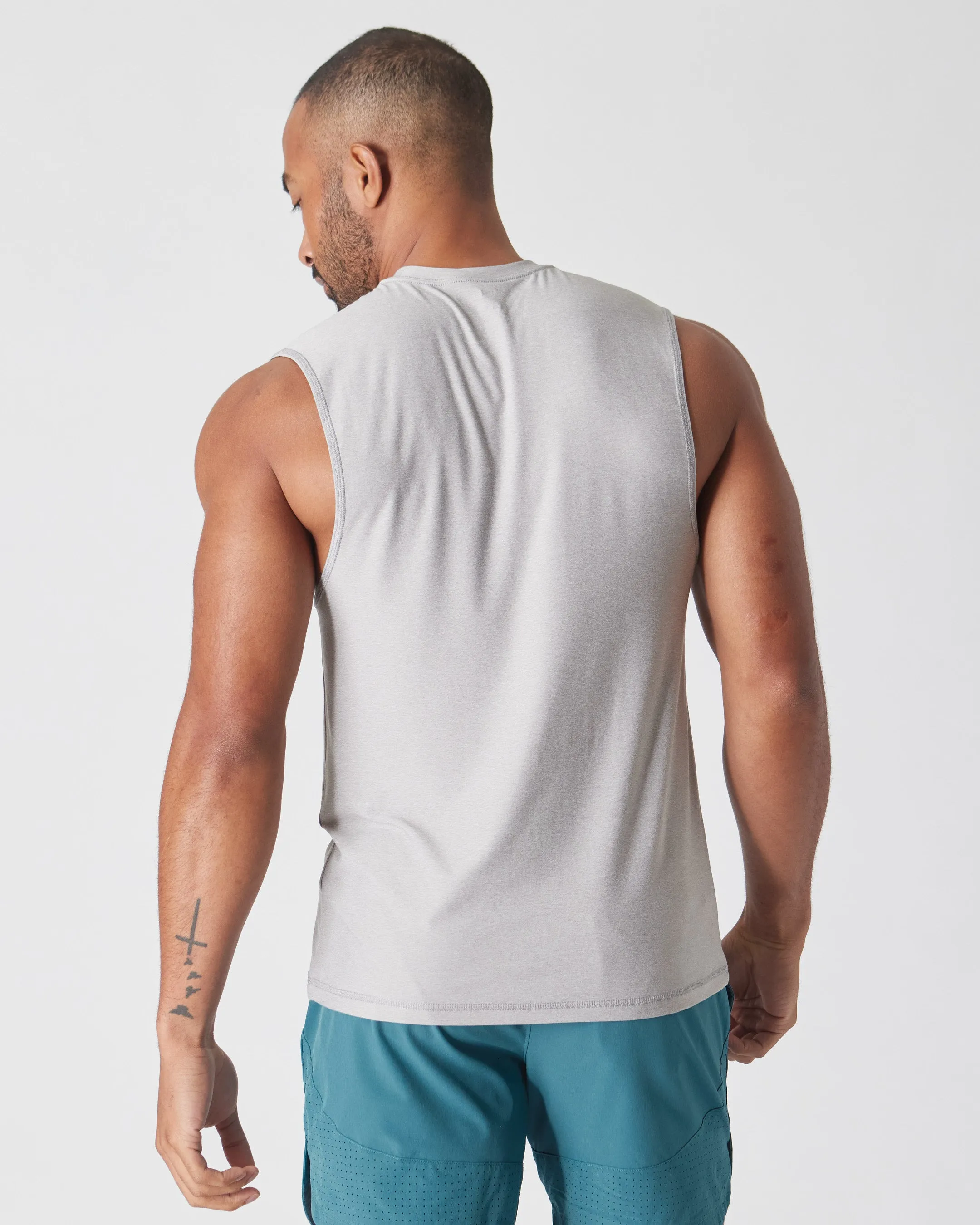 Gray & Forest Sleeveless Active Muscle Tee 2-Pack sold by True Classic product image thumbnail 4