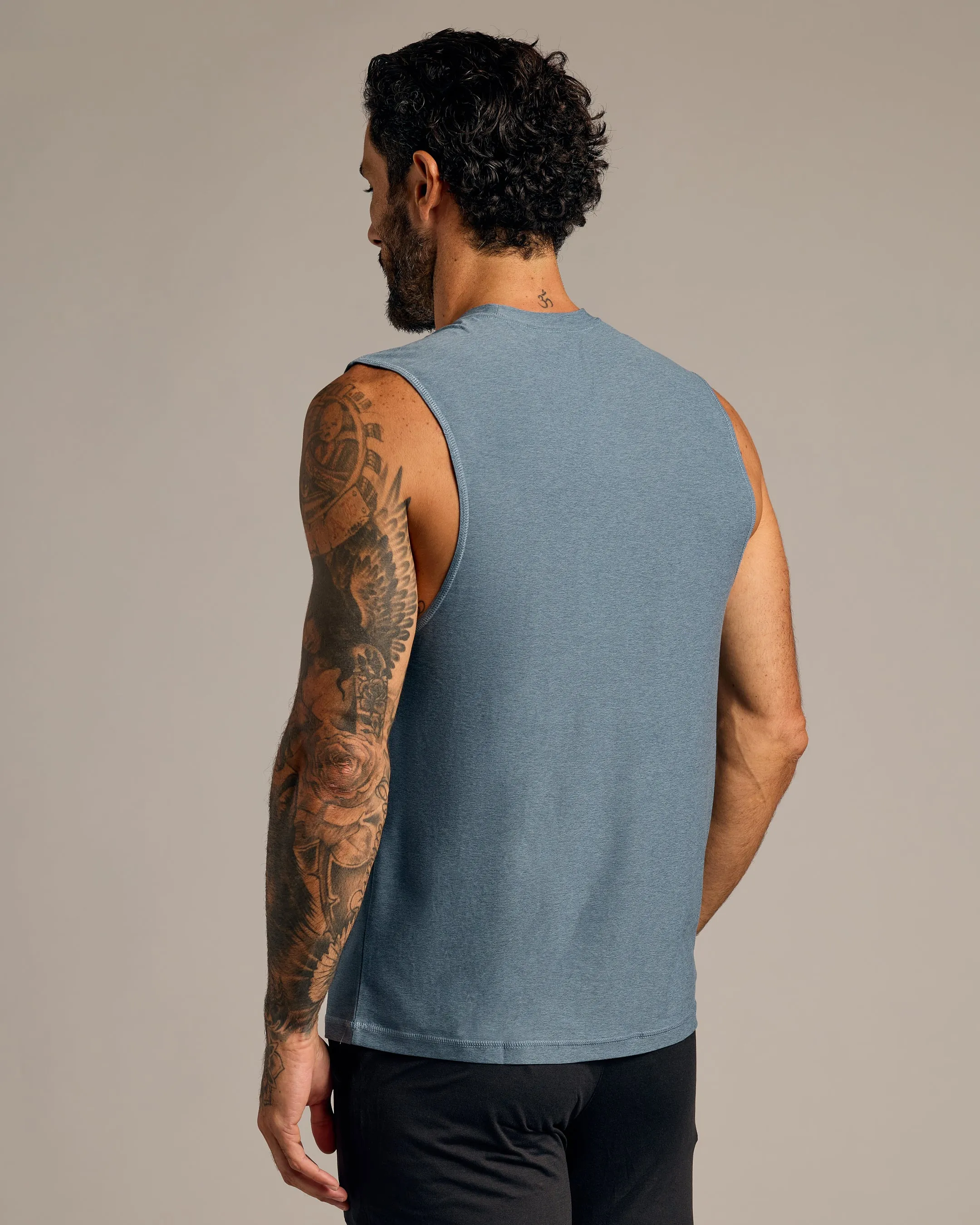 Baltic & Heather Navy Sleeveless Active Muscle Tee 2-Pack sold by True Classic product image thumbnail 4
