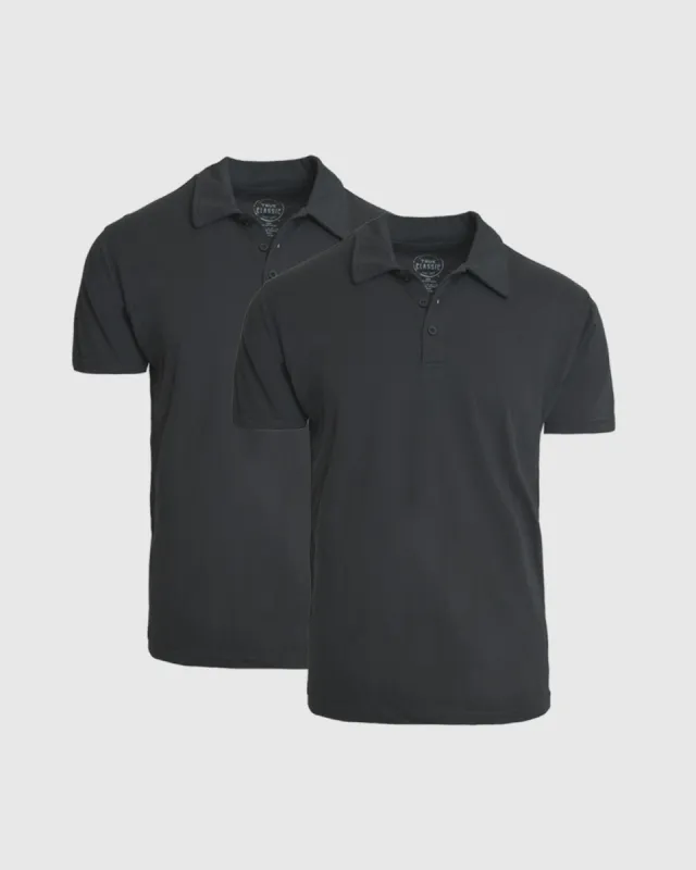Carbon Classic Polo 2-Pack sold by True Classic