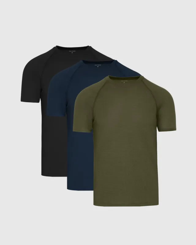 Shadow Tide Active Mesh Crew 3-Pack sold by True Classic