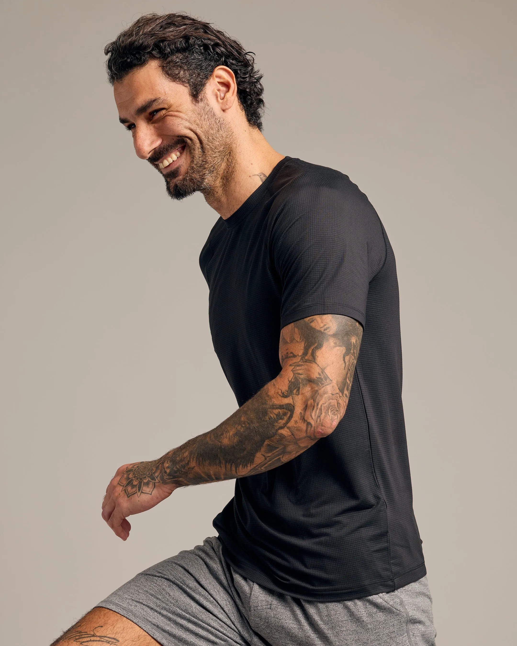 Black & Navy Active Mesh Crew 2-Pack sold by True Classic product image thumbnail 4