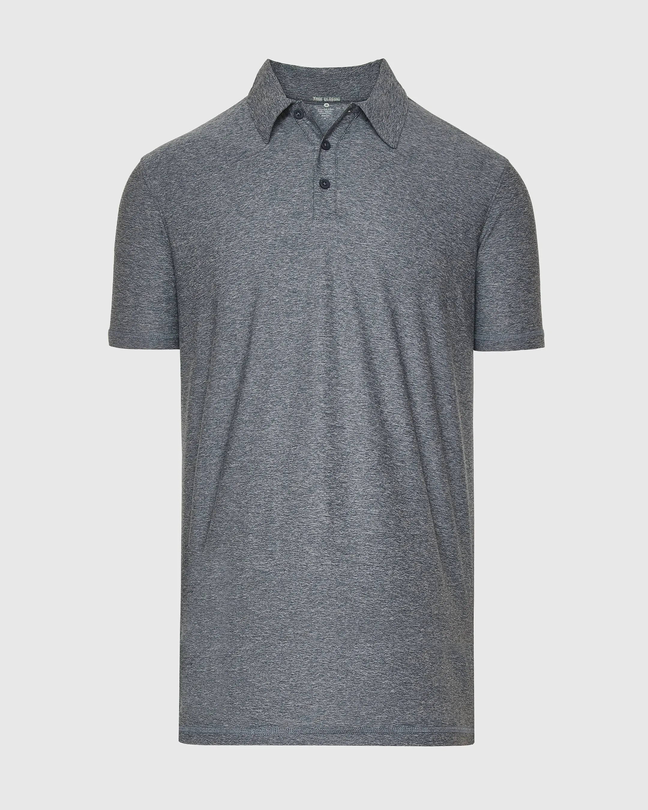 Heather Navy Short Sleeve Tall Active Polo sold by True Classic product image thumbnail 2