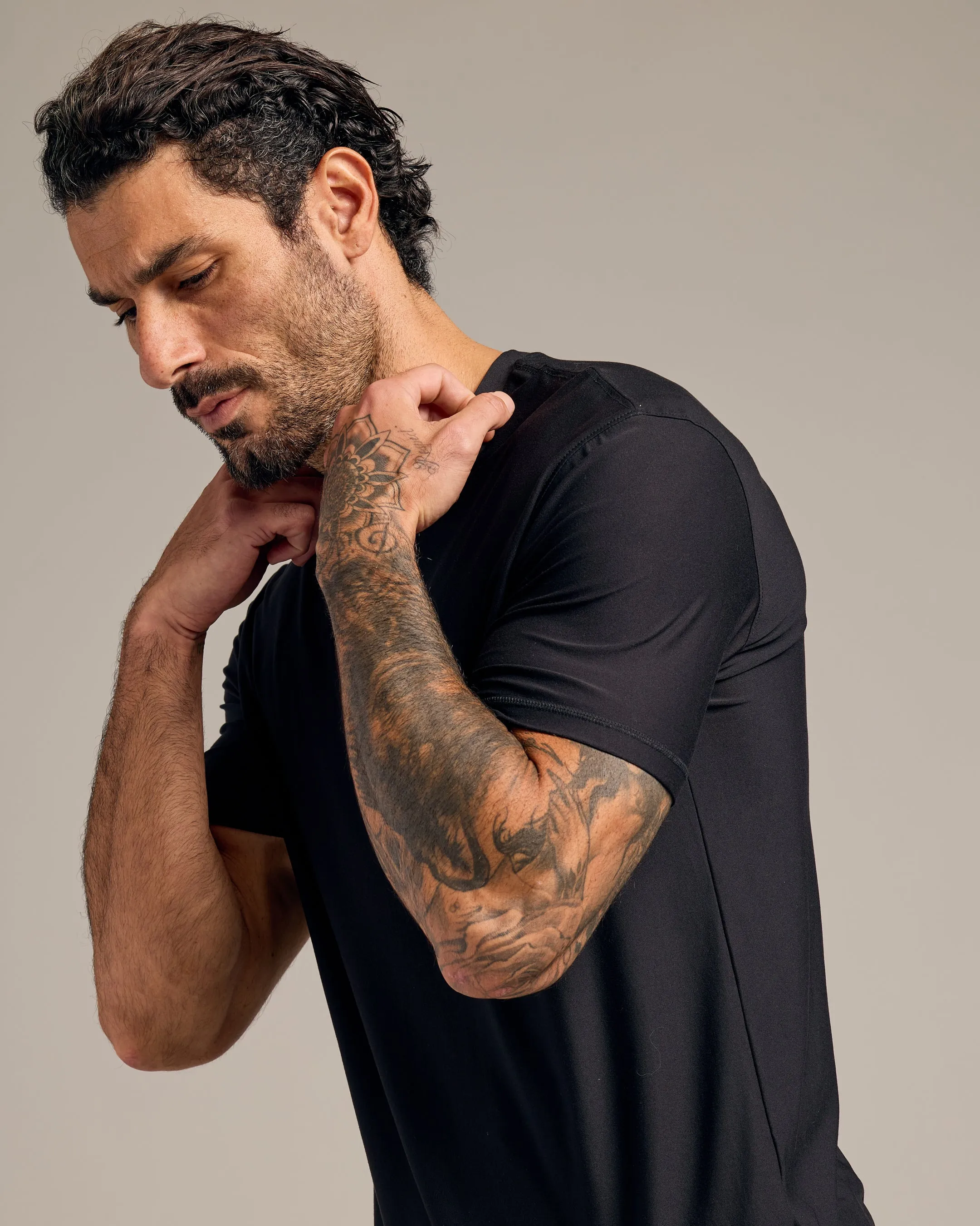 All Black Active Crew 2-Pack sold by True Classic product image thumbnail 4