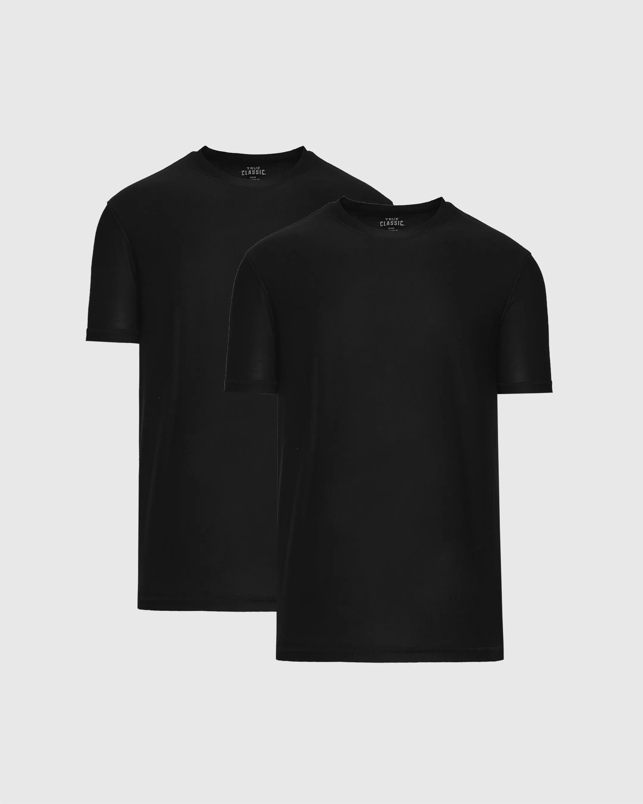 All Black Active Crew 2-Pack sold by True Classic