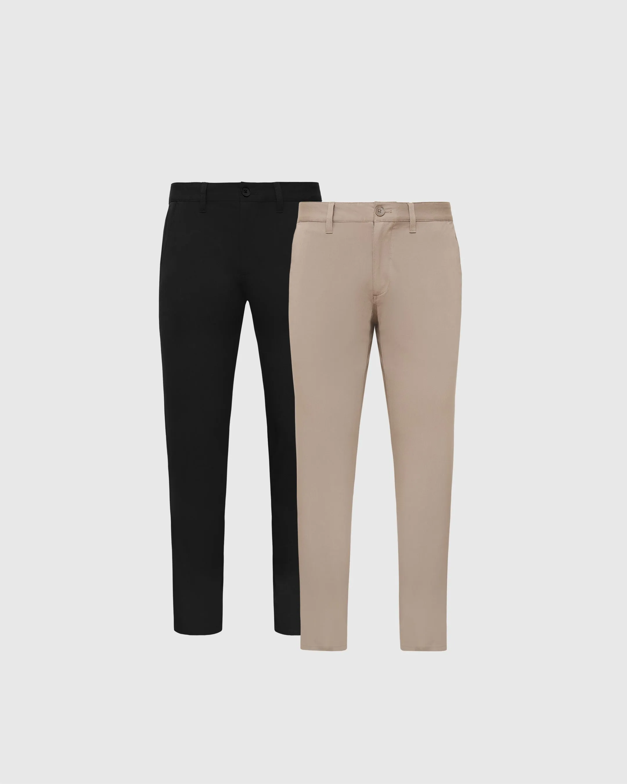 Black & Khaki Slim Twill Chino Pant 2-Pack sold by True Classic