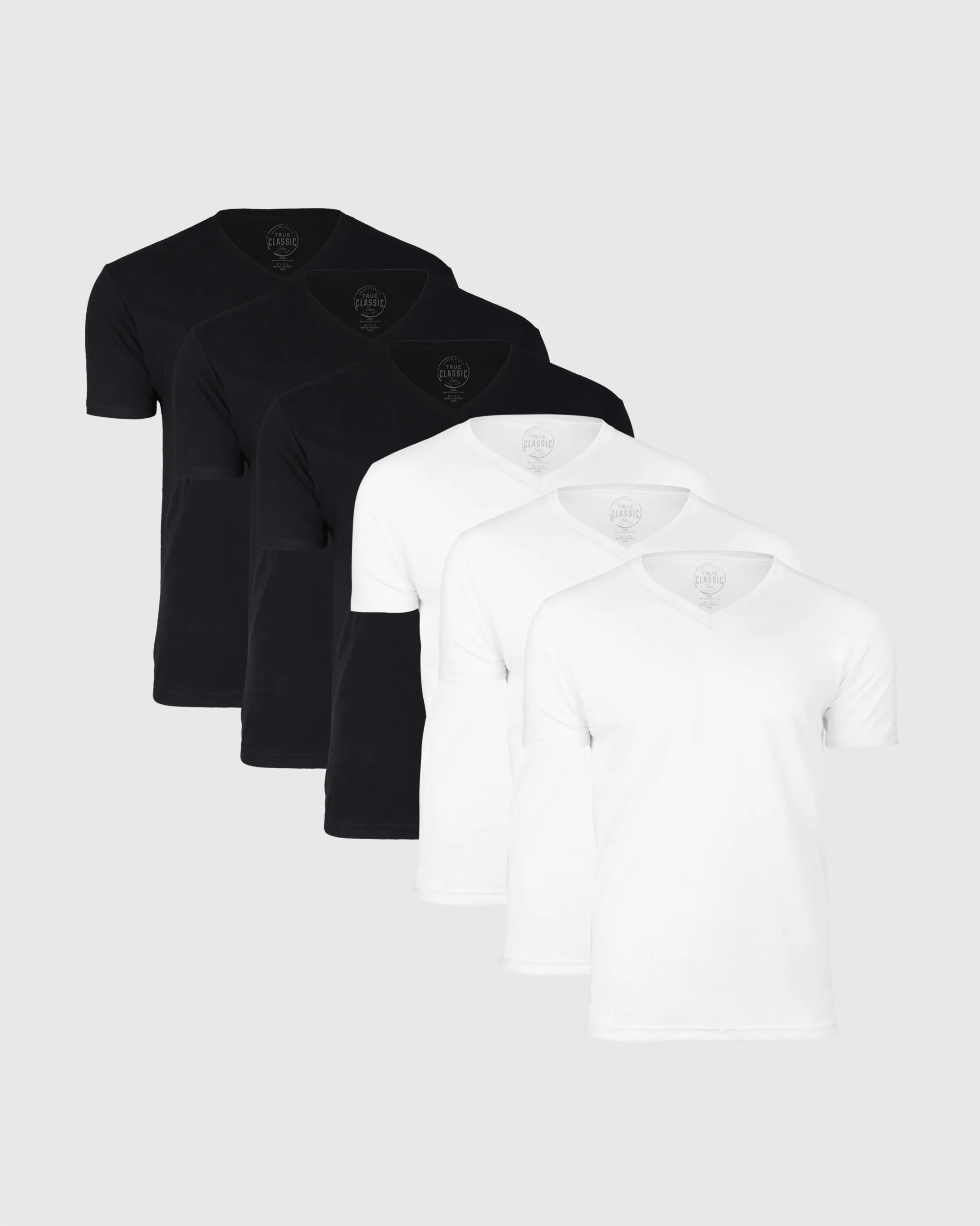 Black & White V-Neck Tee 6-Pack sold by True Classic