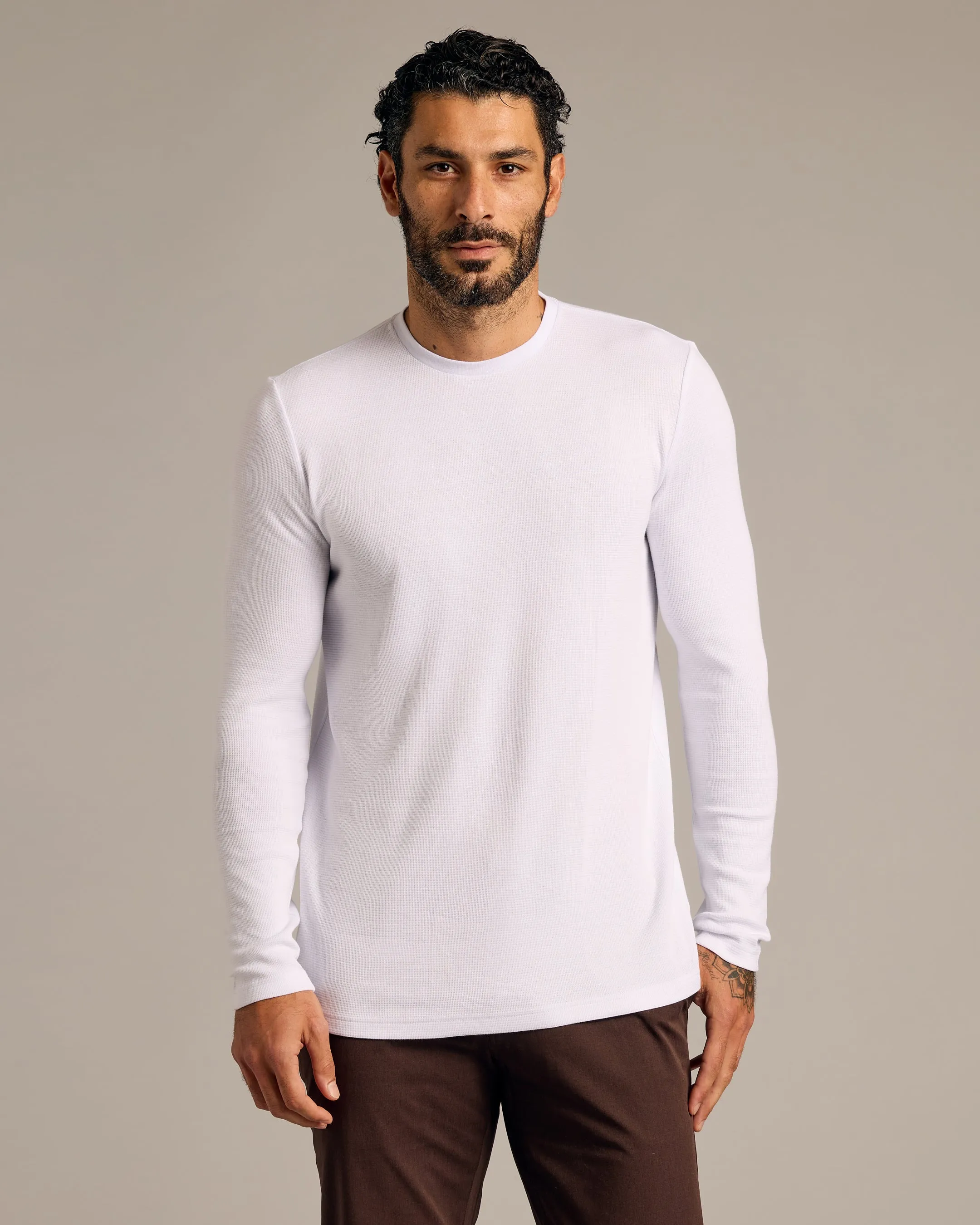The Standard Waffle Long Sleeve Crew Neck 3-Pack sold by True Classic product image thumbnail 4