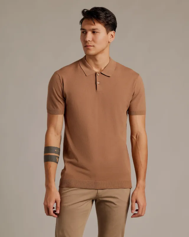 Truffle Short Sleeve Sweater Polo 2.0 sold by True Classic