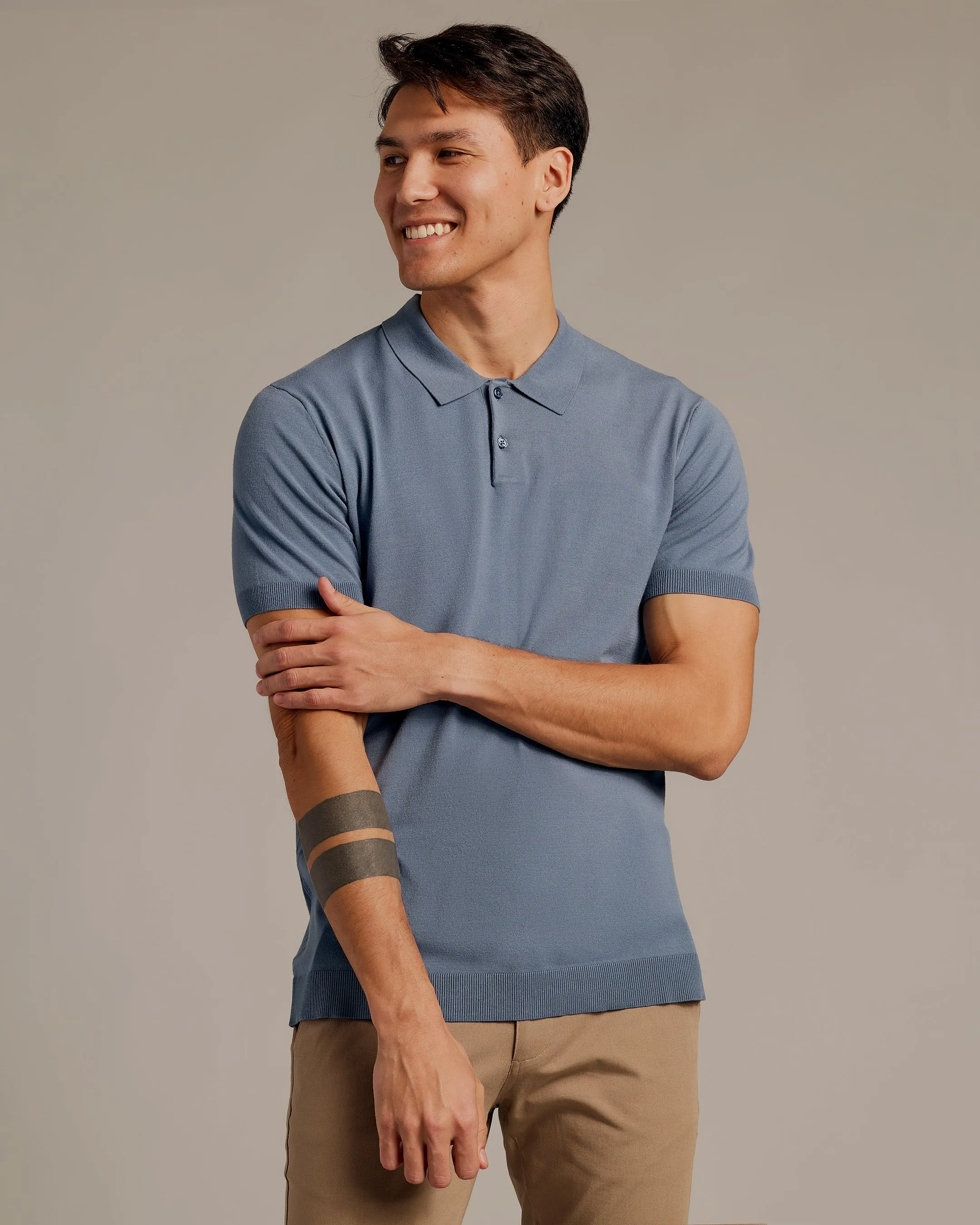 Fiord Short Sleeve Sweater Polo 2.0 sold by True Classic product image thumbnail 4