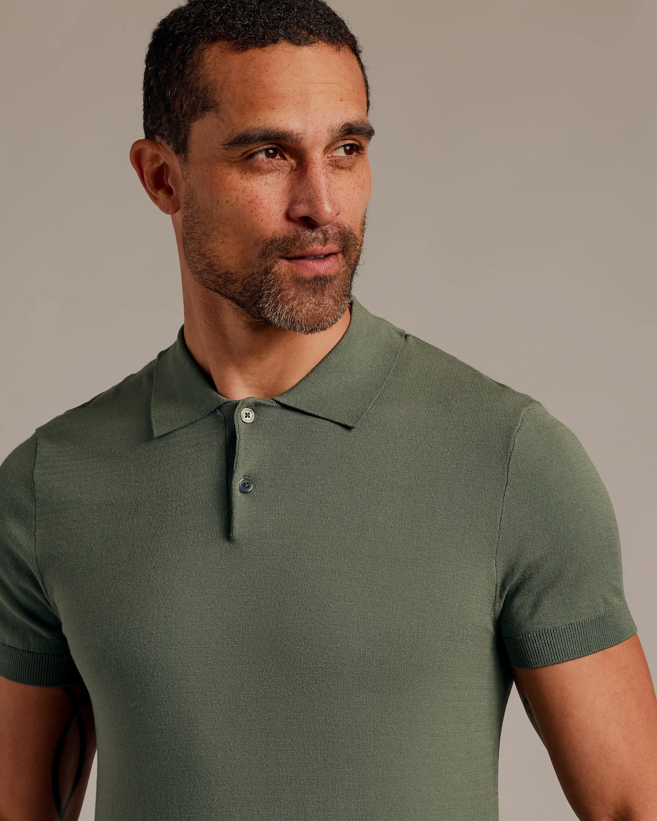 Moss Short Sleeve Sweater Polo 2.0 sold by True Classic product image thumbnail 4