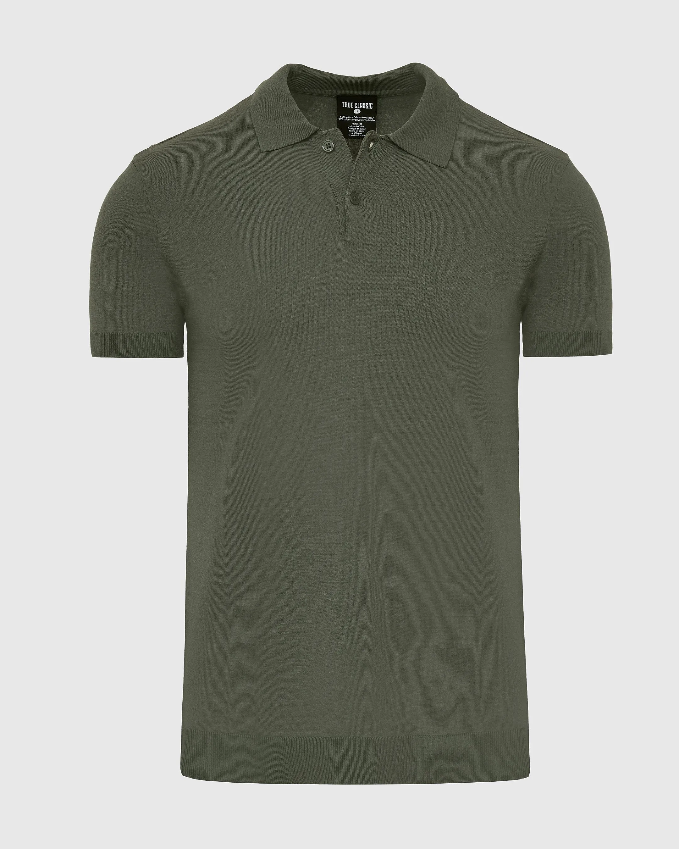 Moss Short Sleeve Sweater Polo 2.0 sold by True Classic product image thumbnail 2
