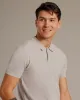 Heather Gray Short Sleeve Sweater Polo 2.0 sold by True Classic