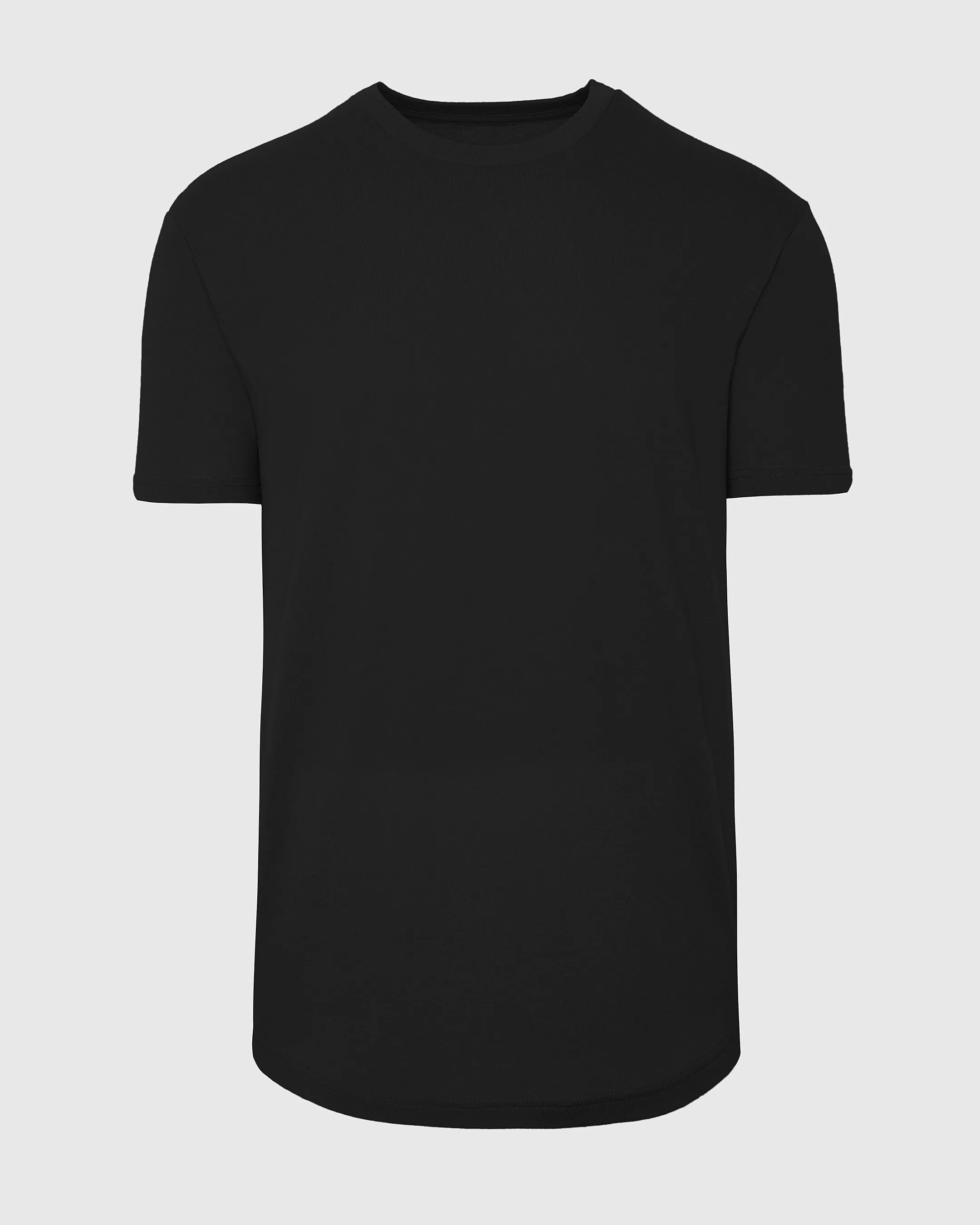 Black Curved Hem Classic Crew Neck sold by True Classic product image thumbnail 2