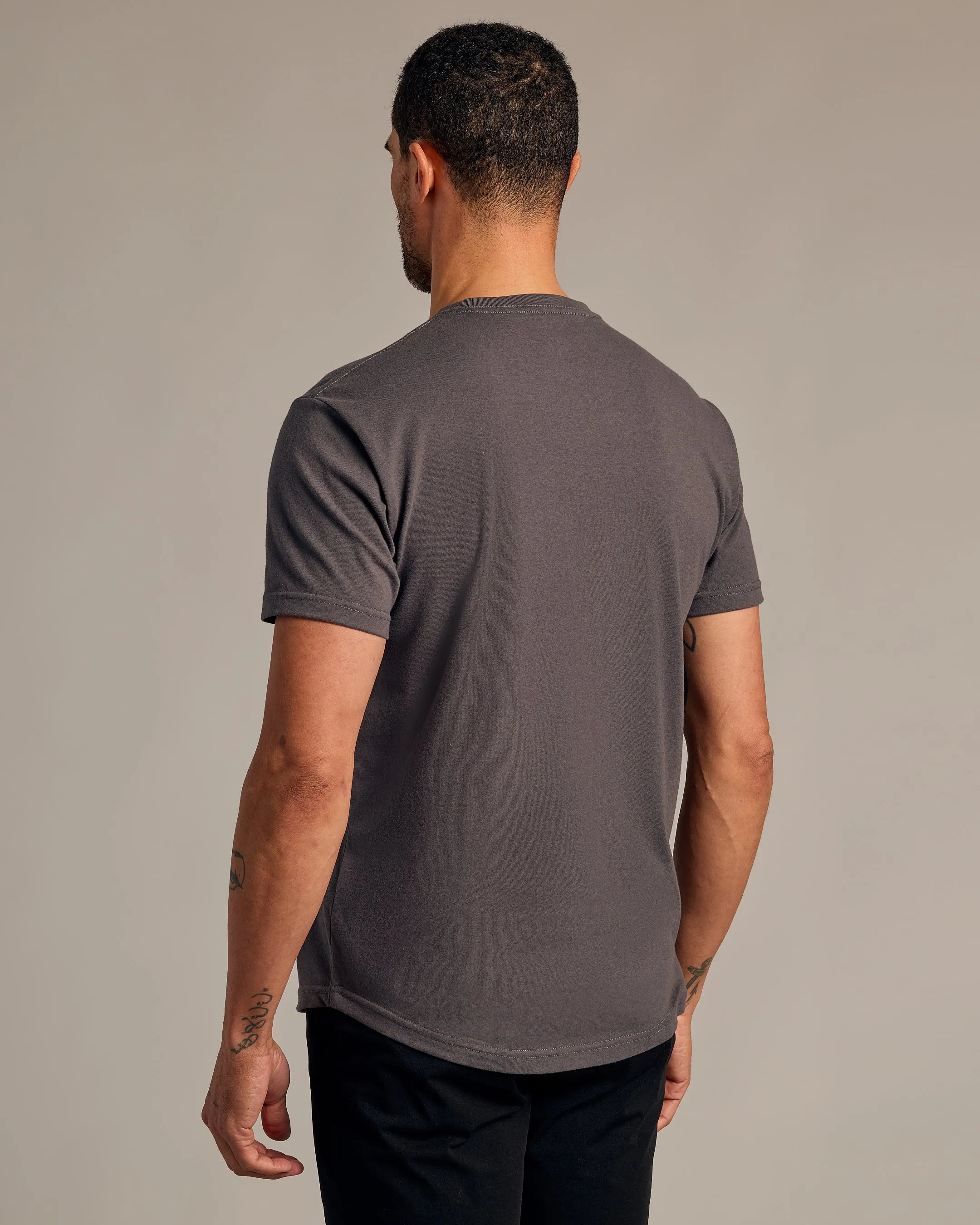 Carbon Curved Hem Classic Crew Neck sold by True Classic product image thumbnail 3