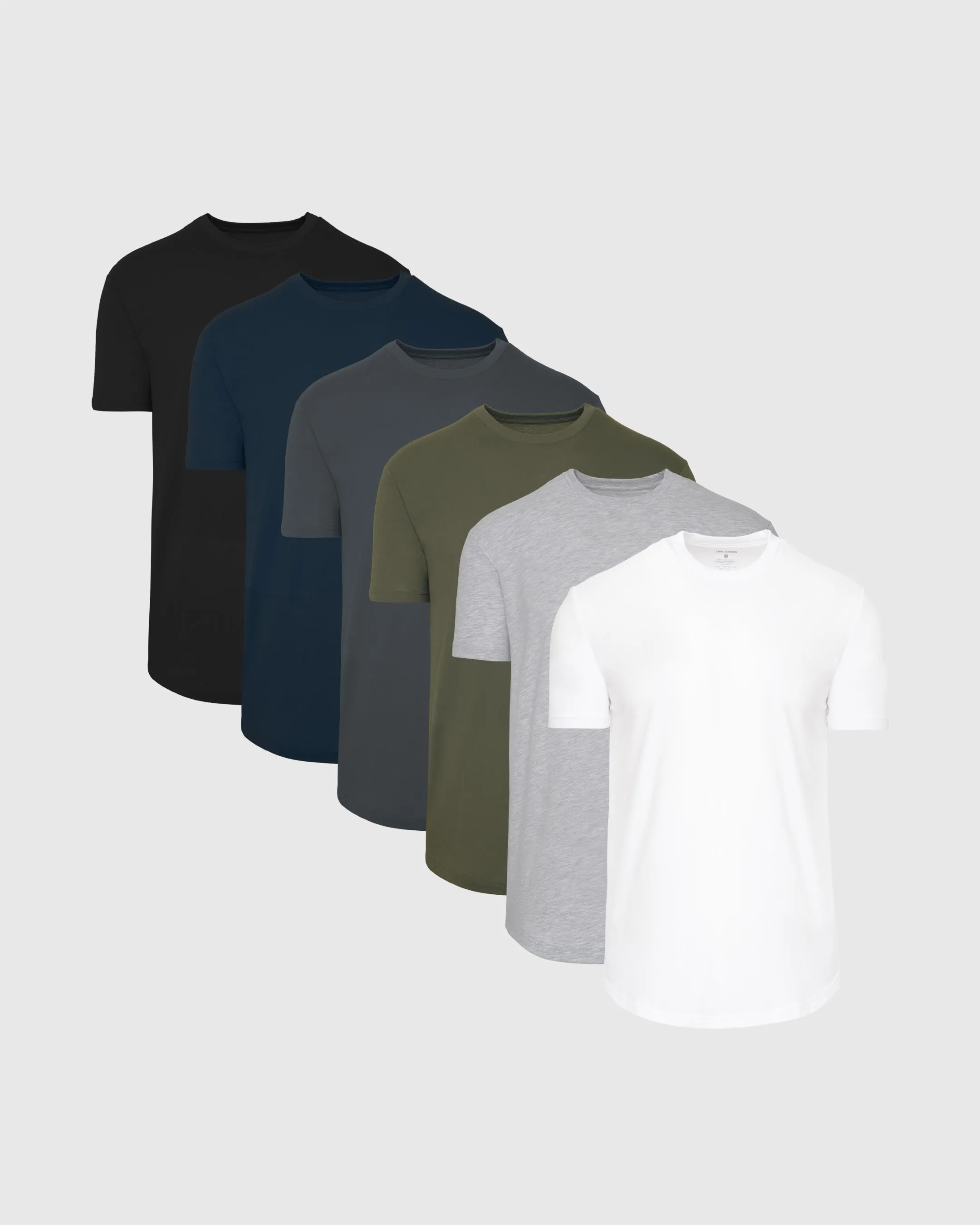 The Staple Curved Hem Classic Crew Neck 6-Pack sold by True Classic