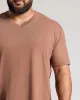Dark Heather Sepia Classic V-Neck sold by True Classic