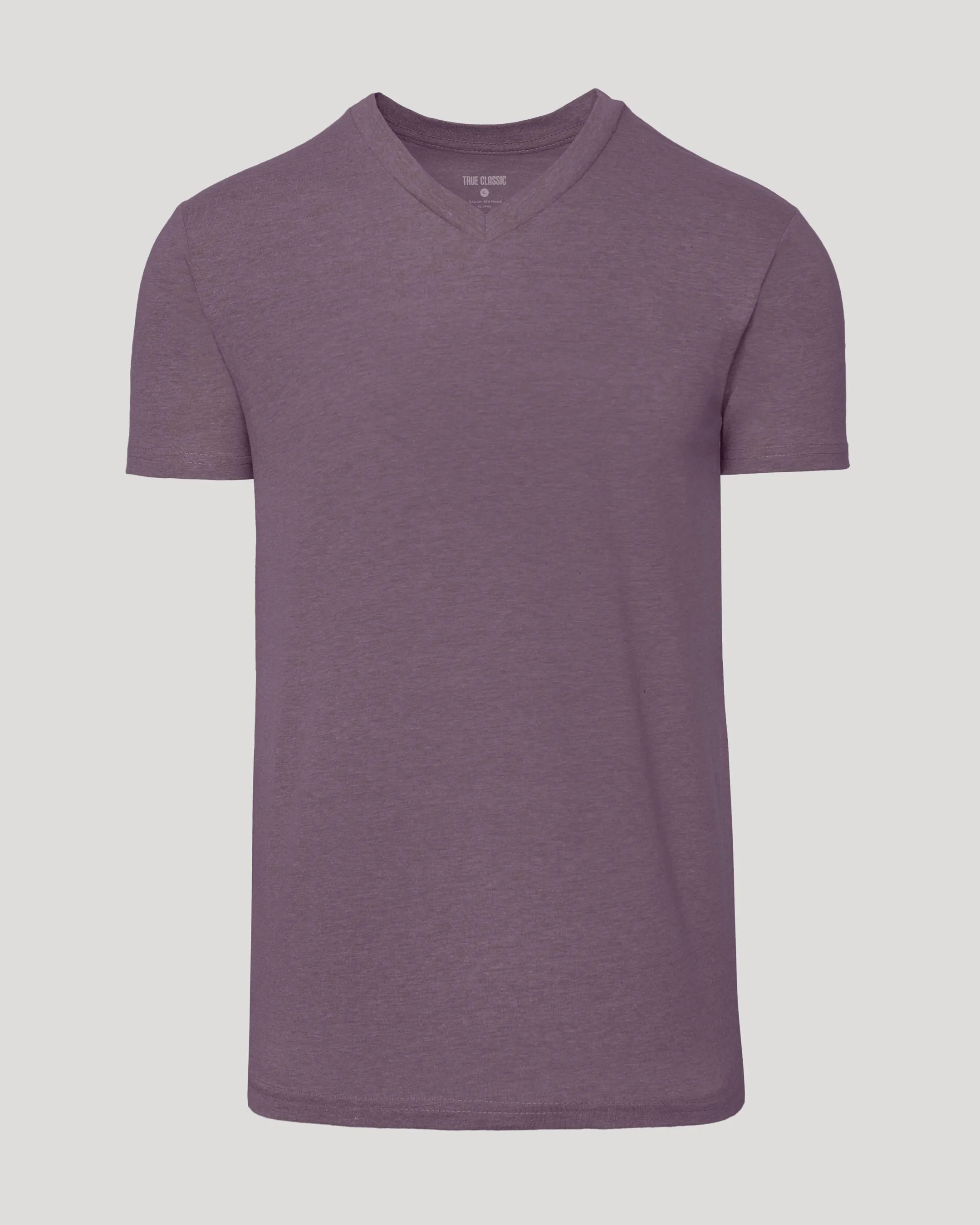 Dark Heather Amethyst Classic V-Neck sold by True Classic product image thumbnail 2