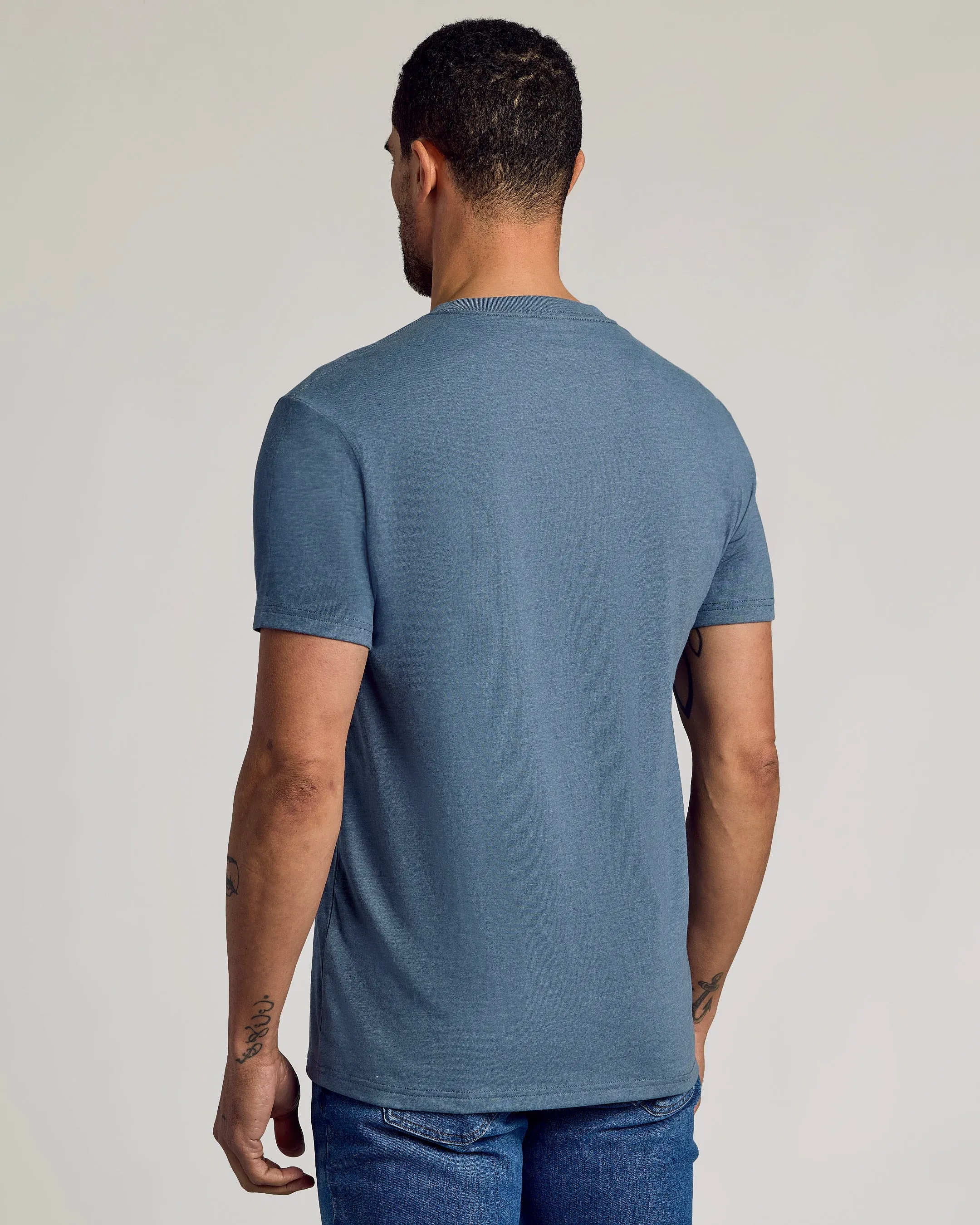 Dark Heather Tempest Classic V-Neck sold by True Classic product image thumbnail 3