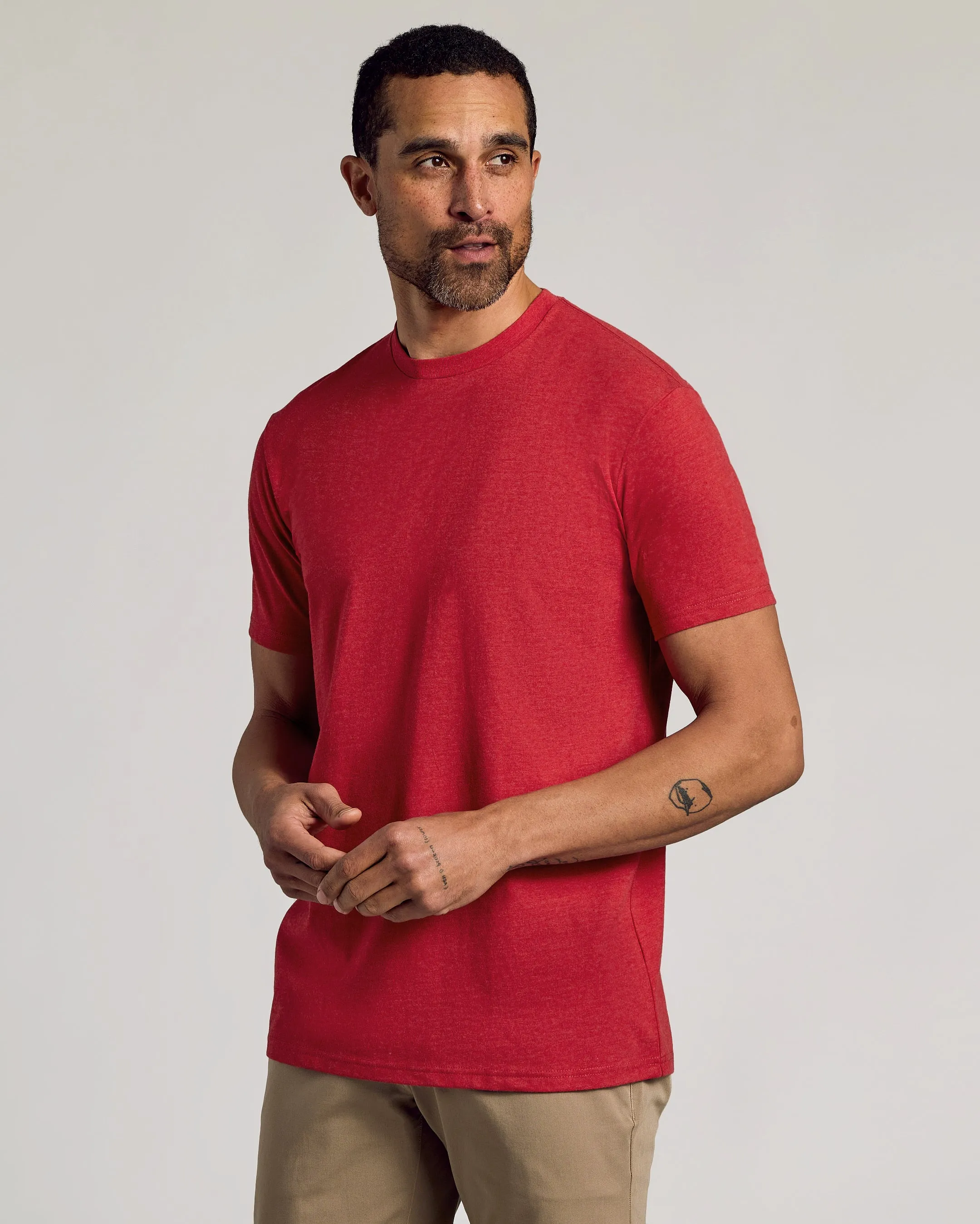 Vibrant Heather Short Sleeve Classic Crew 3-Pack sold by True Classic product image thumbnail 2