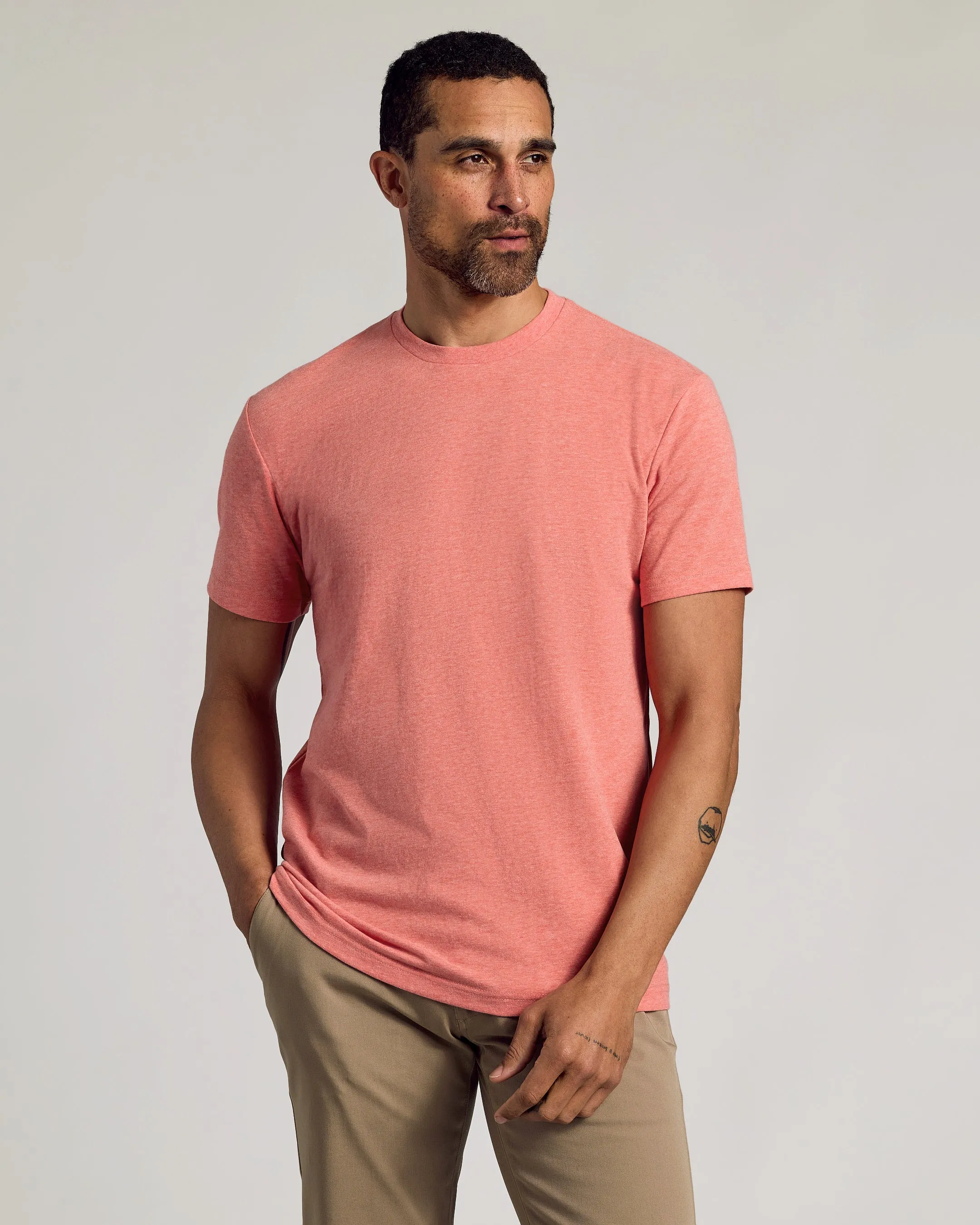 Vibrant Heather Short Sleeve Classic Crew 3-Pack sold by True Classic product image thumbnail 3