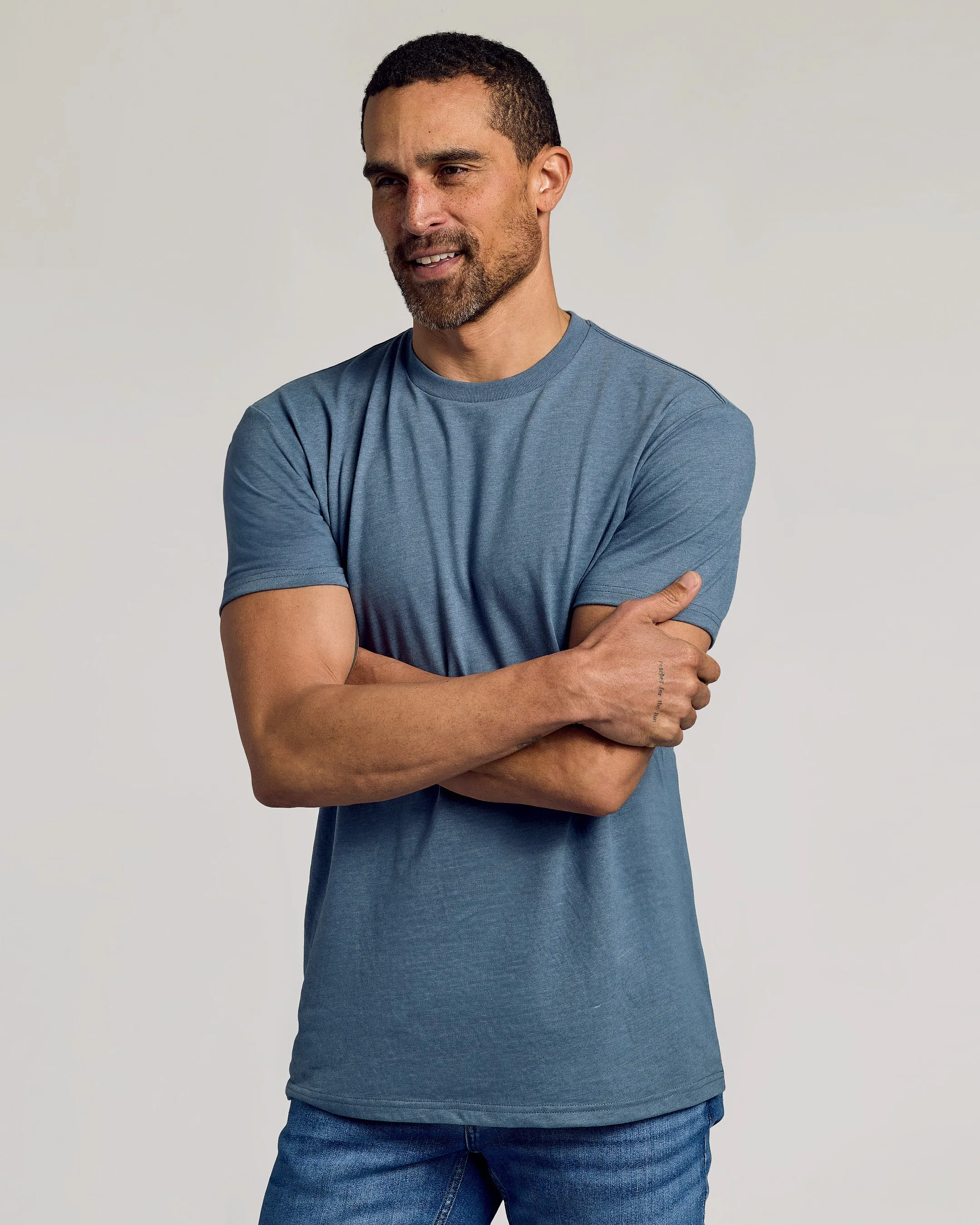 Dark Heather Tempest Classic Crew Neck sold by True Classic product image thumbnail 4