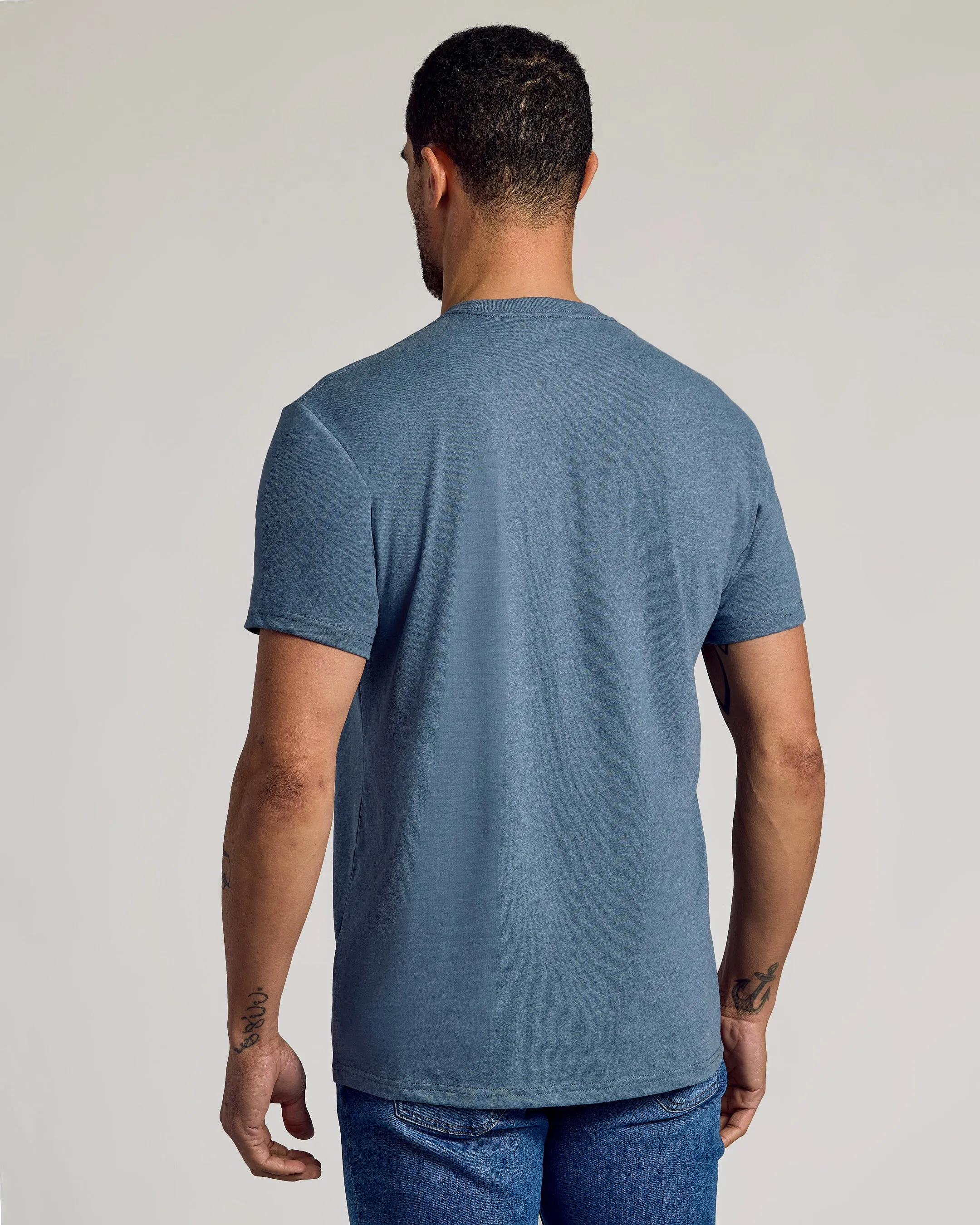 Dark Heather Tempest Classic Crew Neck sold by True Classic product image thumbnail 3