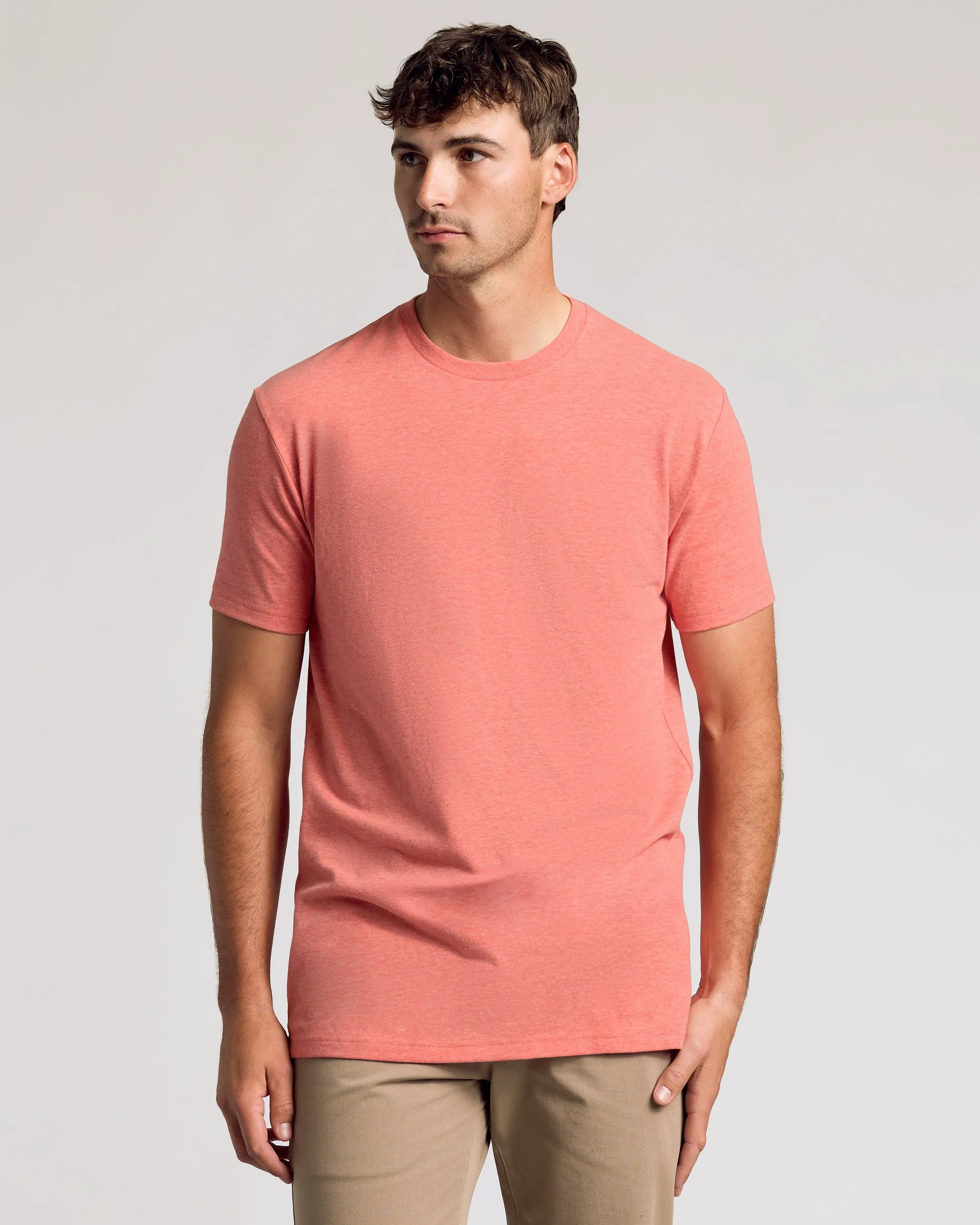 Vibrant Heather Short Sleeve Tall Classic Crew 3-Pack sold by True Classic product image thumbnail 4