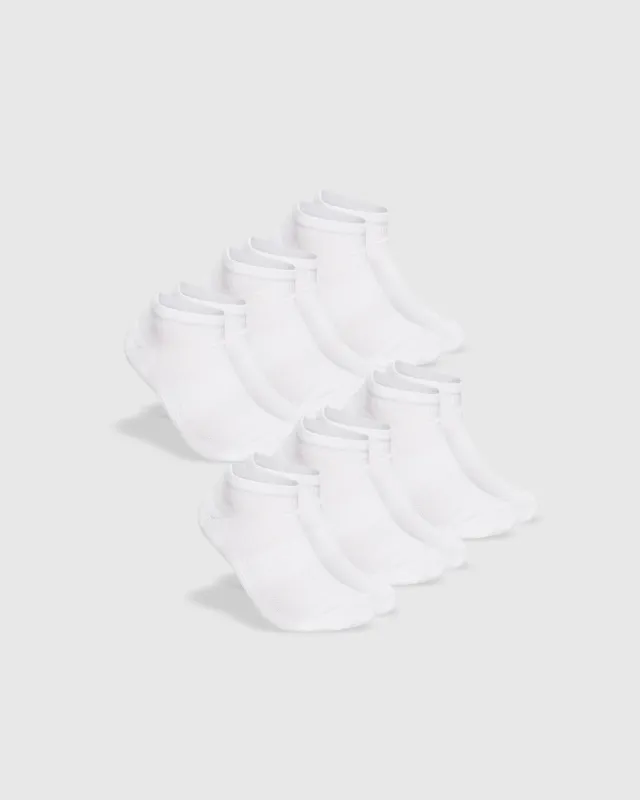 White Ankle Socks 6-Pack sold by True Classic