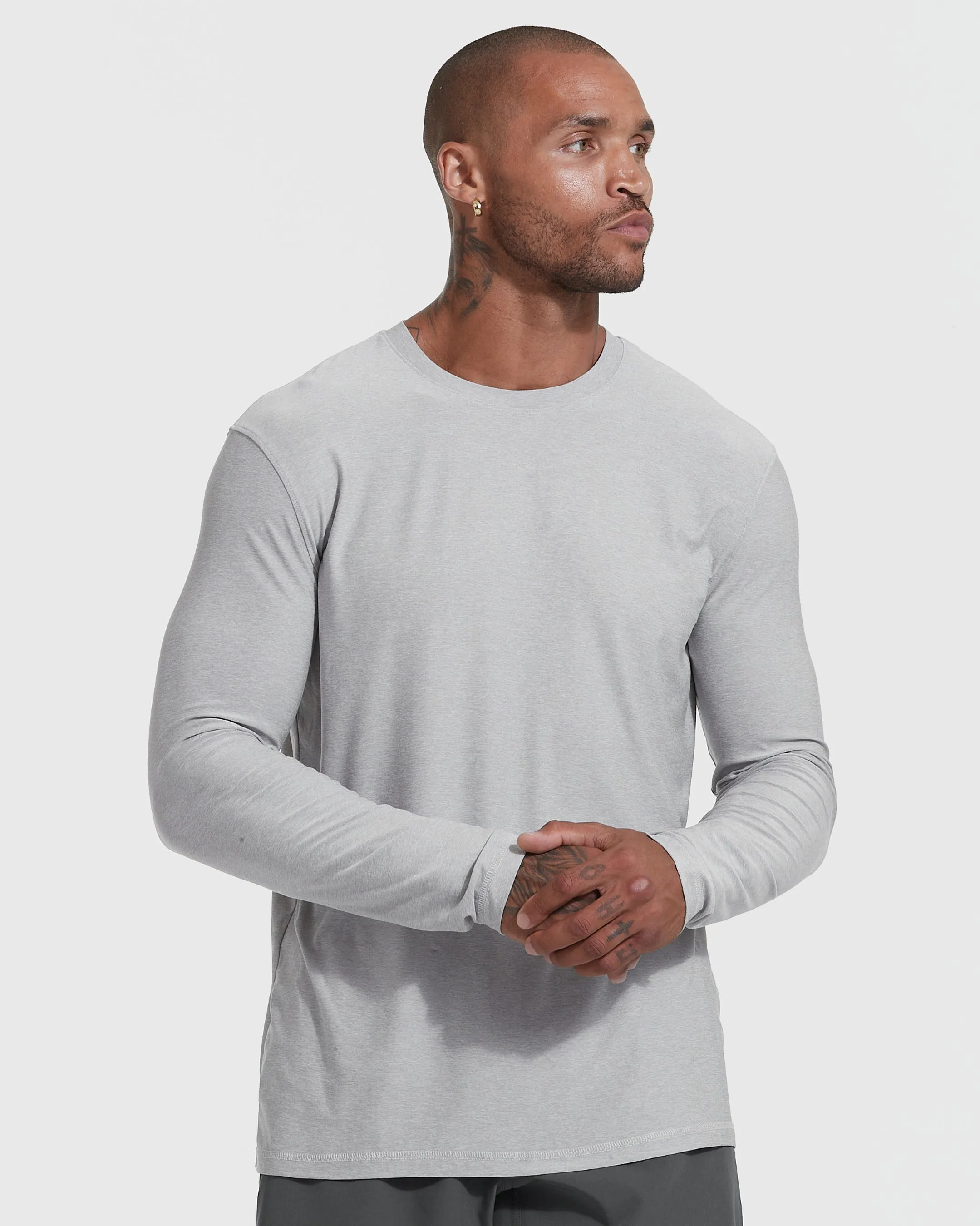 Active Long Sleeve Crew Neck T-Shirt sold by True Classic product image thumbnail 4