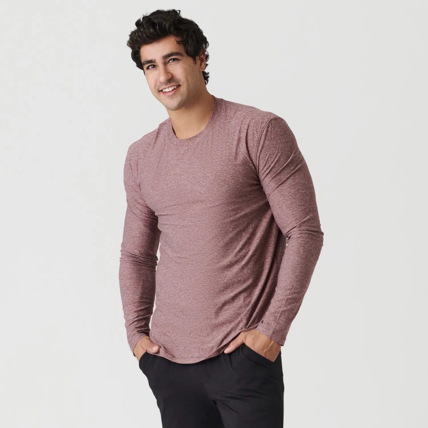 Active Long Sleeve Crew Neck T-Shirt sold by True Classic product image thumbnail 2
