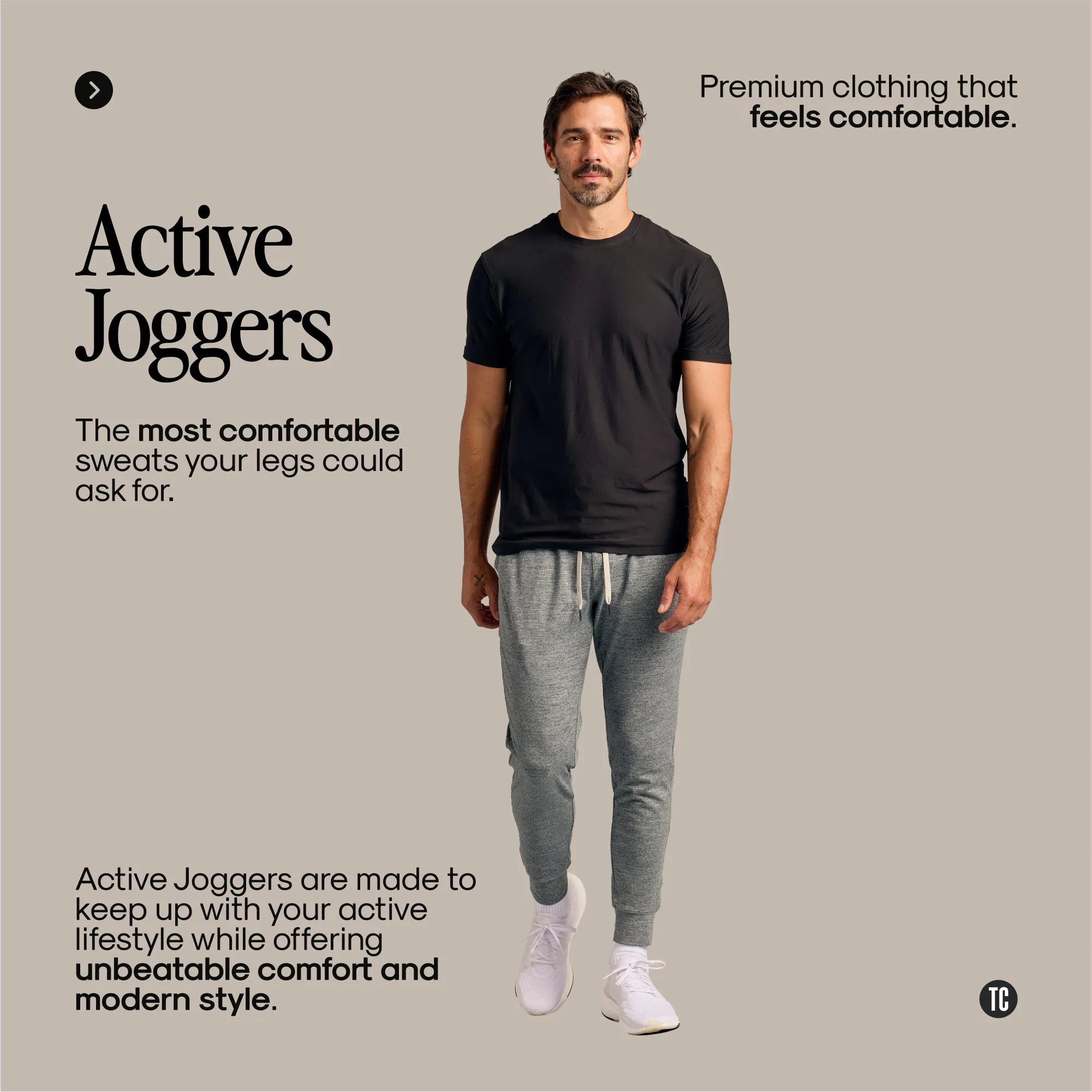 Black Active Joggers - Premium Comfort Fit, Moisture-Wicking, Stretch Fabric, Everyday Athleisure, Perfect for Workouts & Casual Wear sold by True Classic product image thumbnail 2