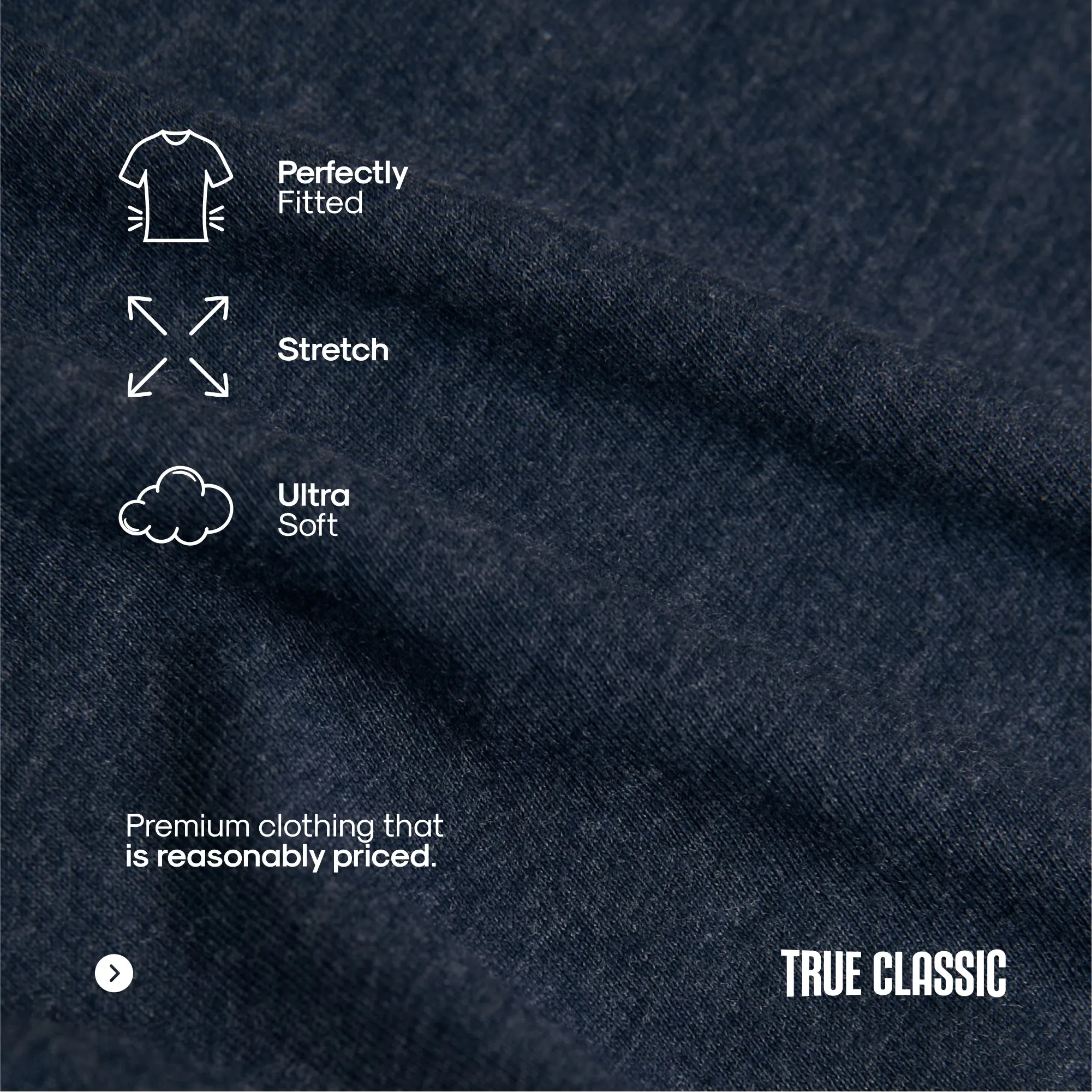 Black Long-Sleeve Crew Neck Tee - Premium Cotton Blend, Soft & Breathable, Classic Fit, Everyday Essential, Perfect for Layering & Casual Wear sold by True Classic product image thumbnail 3