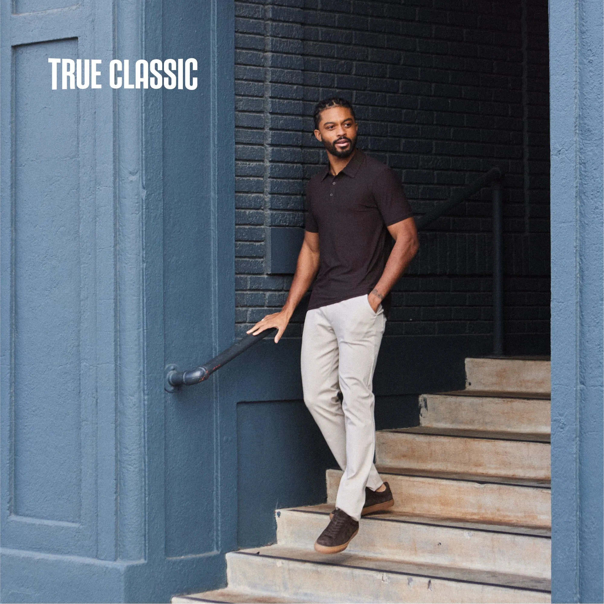 Short Sleeve Polo – Tailored Fit, Soft Stretch Fabric, Smart Casual Essential, Effortless All-Day Wear sold by True Classic product image thumbnail 5