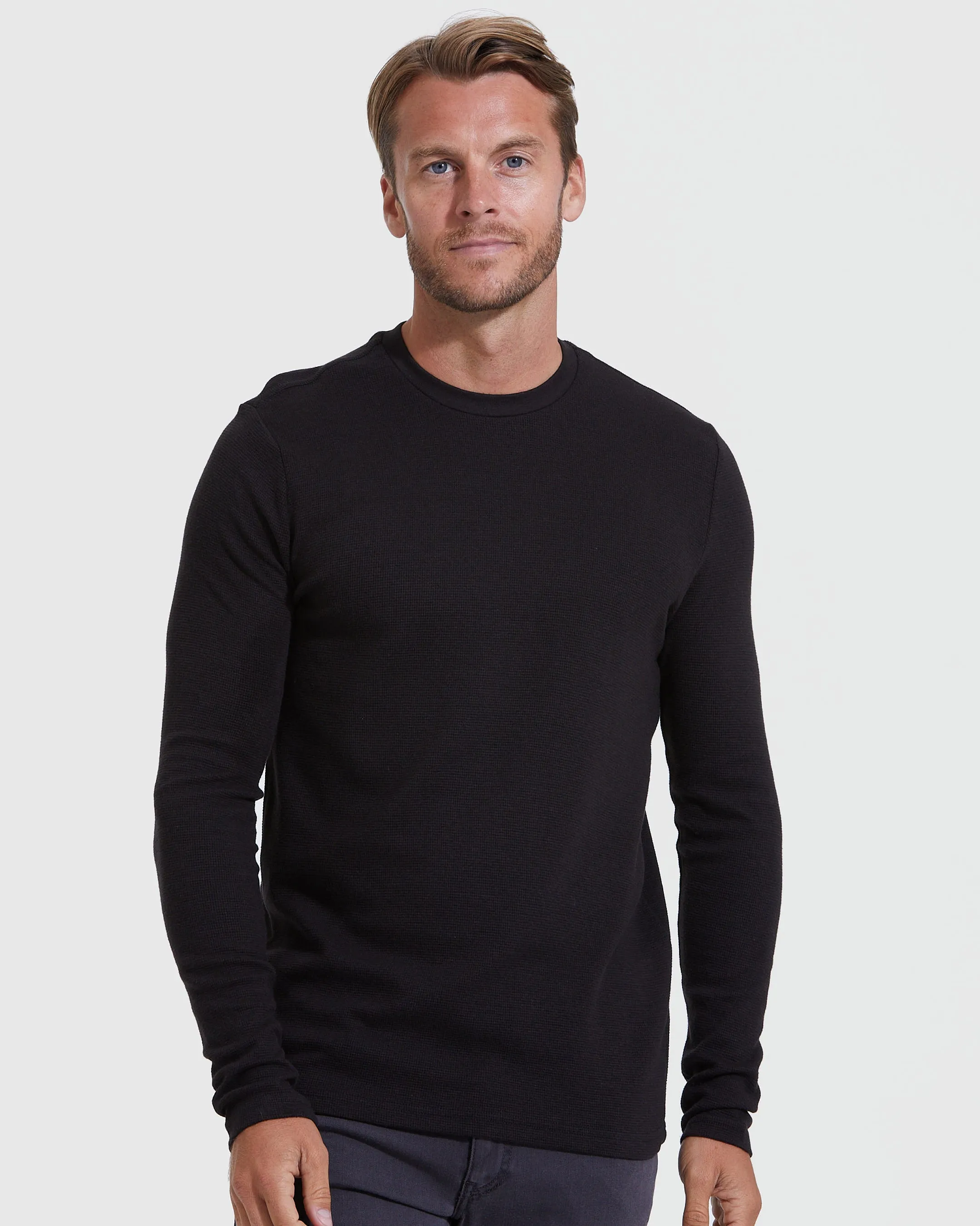 Waffle Long Sleeve Crew 3-Pack sold by True Classic product image thumbnail 2