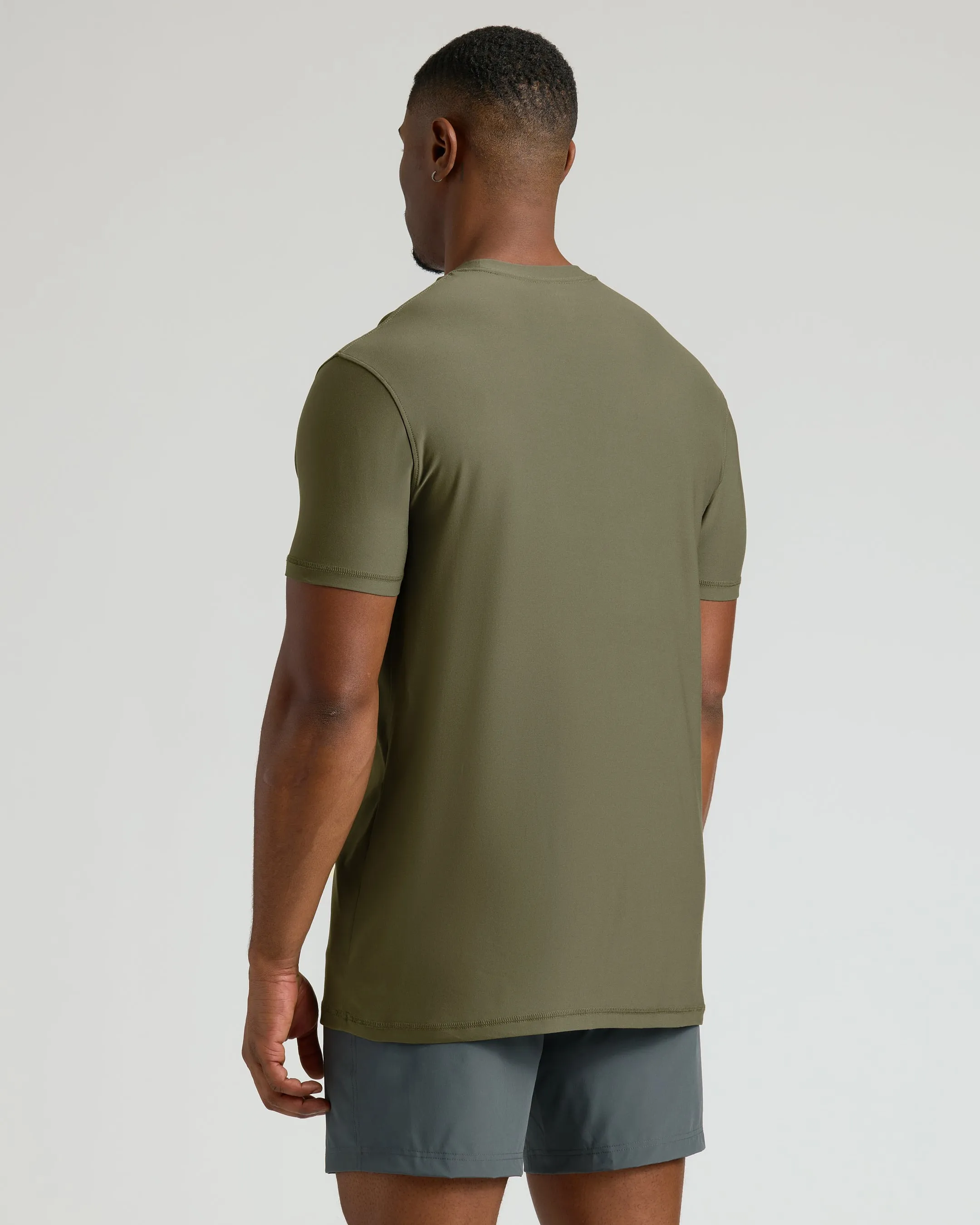 Military Green Tall Active Crew Neck 2.0 sold by True Classic product image thumbnail 3